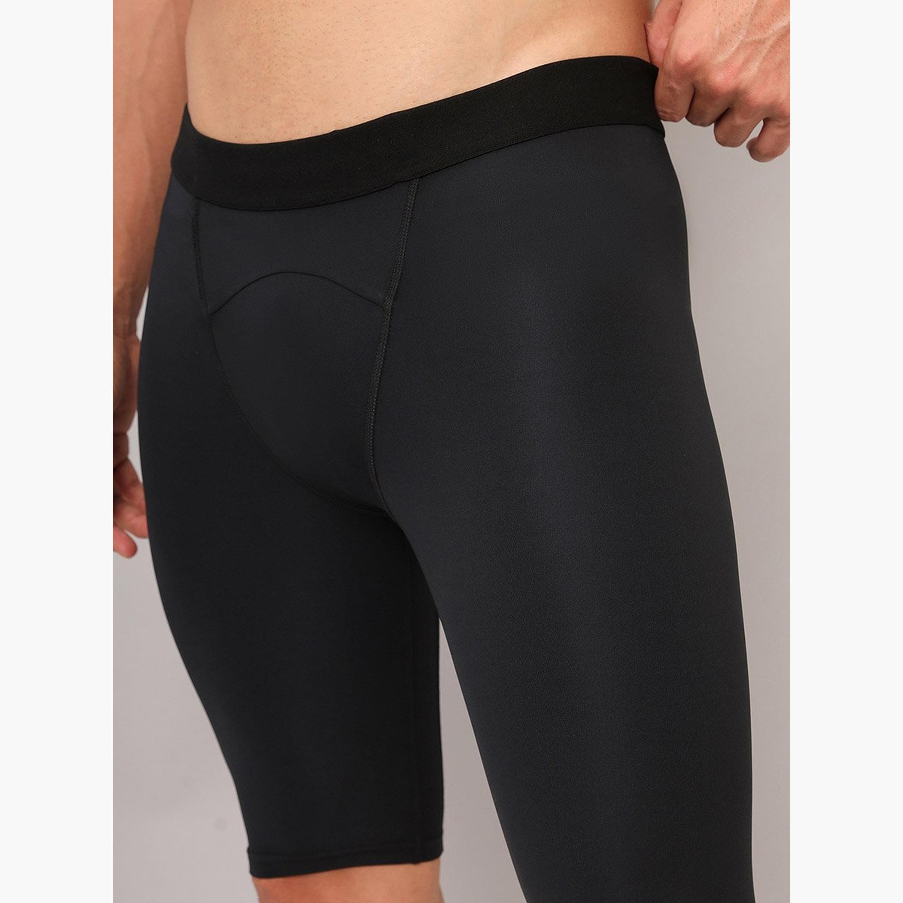 Technosport Men Solid Slim Fit Compression Tights-men-clothing-bottoms-shorts-image-3