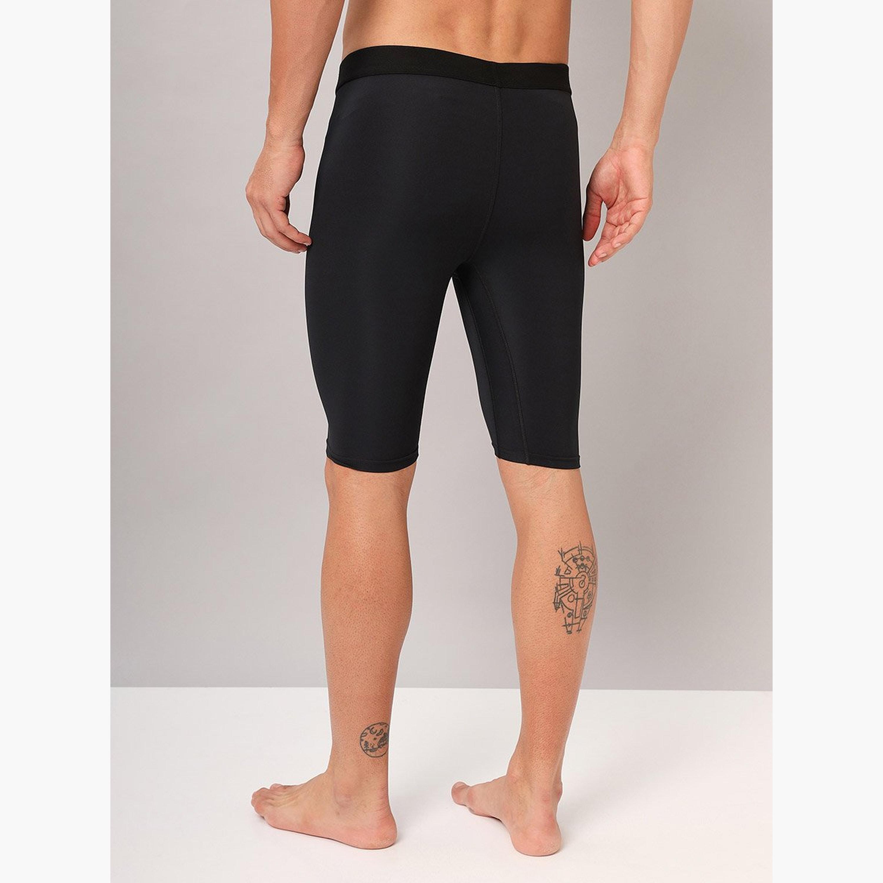 Technosport Men Solid Slim Fit Compression Tights-men-clothing-bottoms-shorts-image-4