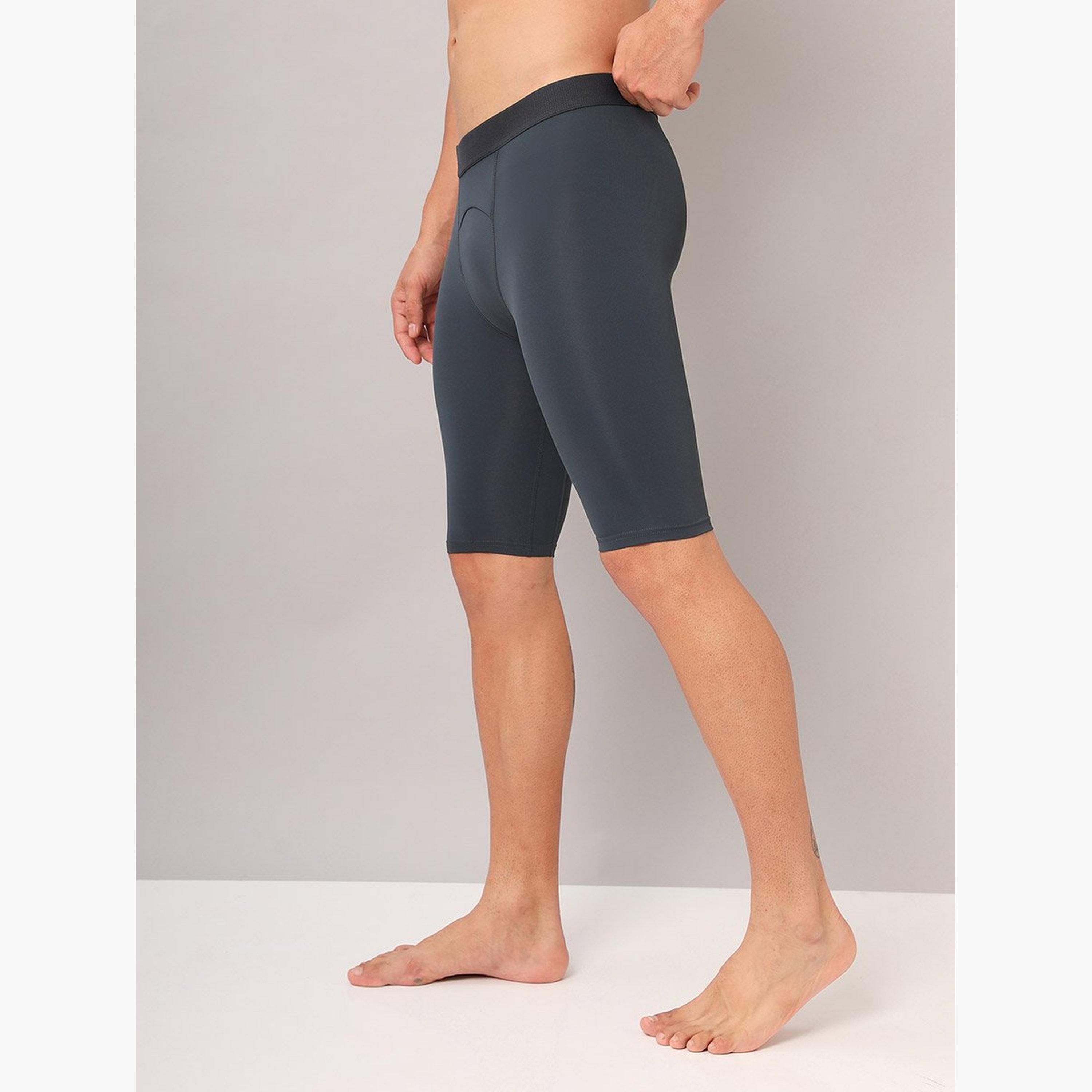 Technosport Men Solid Slim Fit Compression Tights-men-clothing-bottoms-shorts-image-3