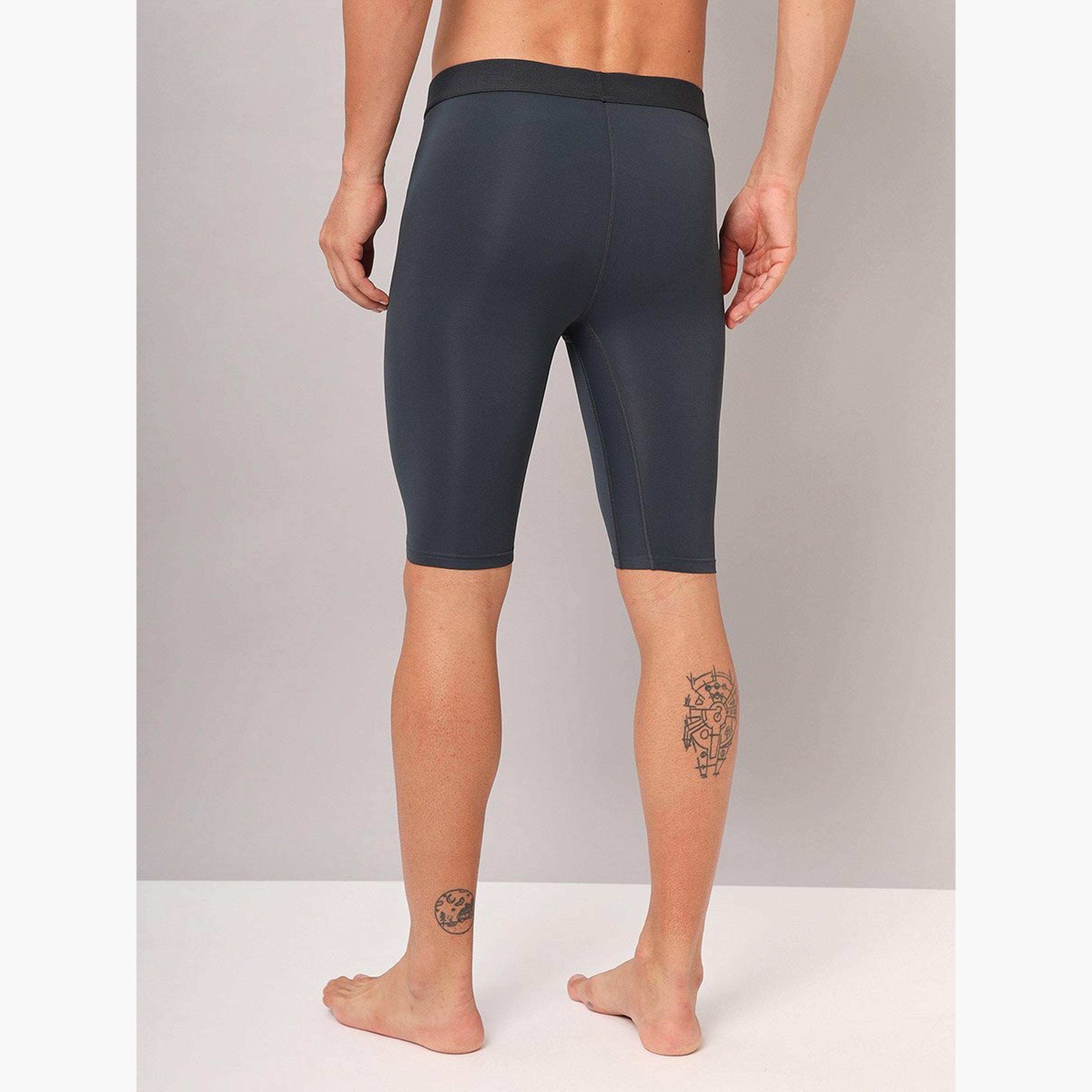 Technosport Men Solid Slim Fit Compression Tights-men-clothing-bottoms-shorts-image-5