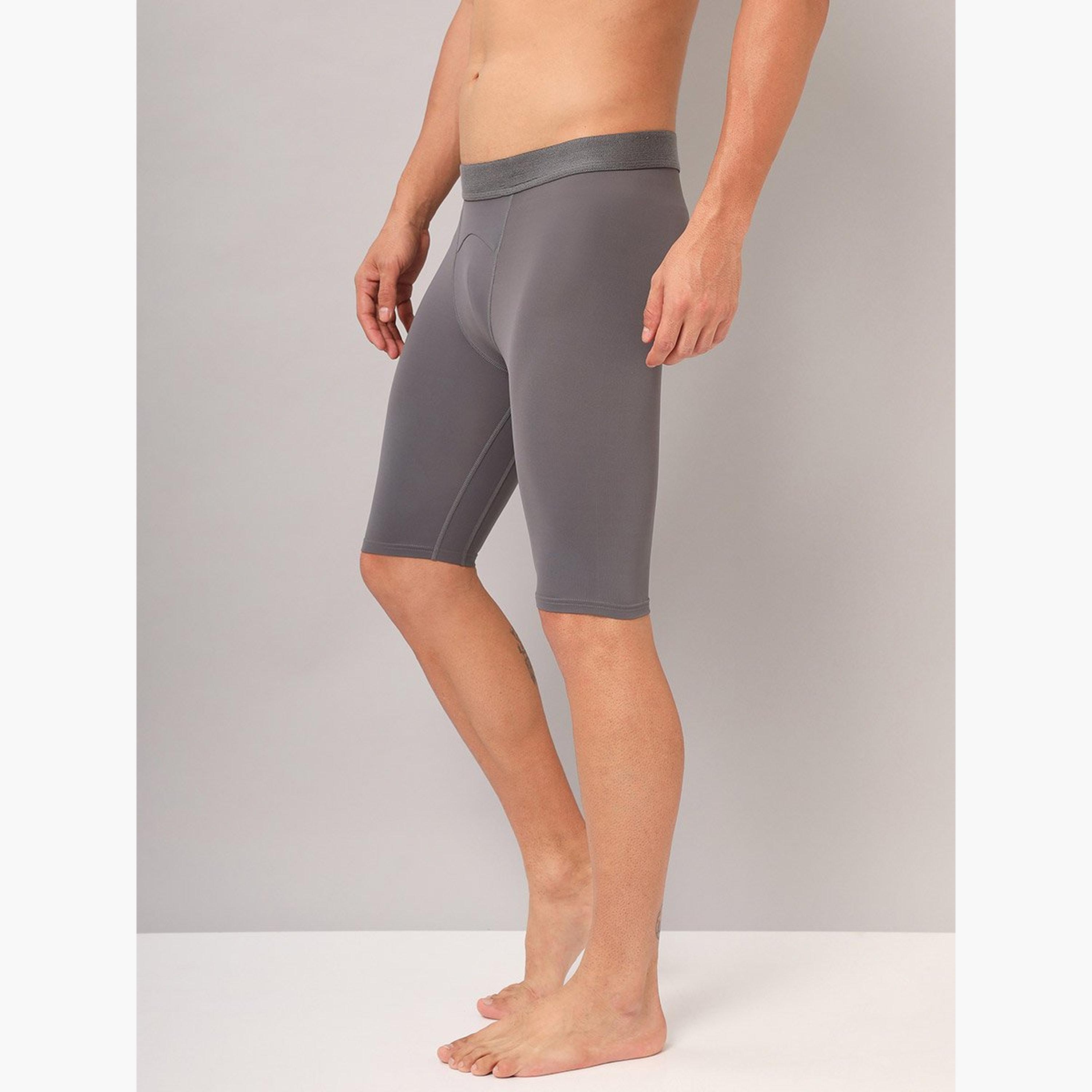 Technosport Men Solid Slim Fit Compression Tights-men-clothing-bottoms-shorts-image-3