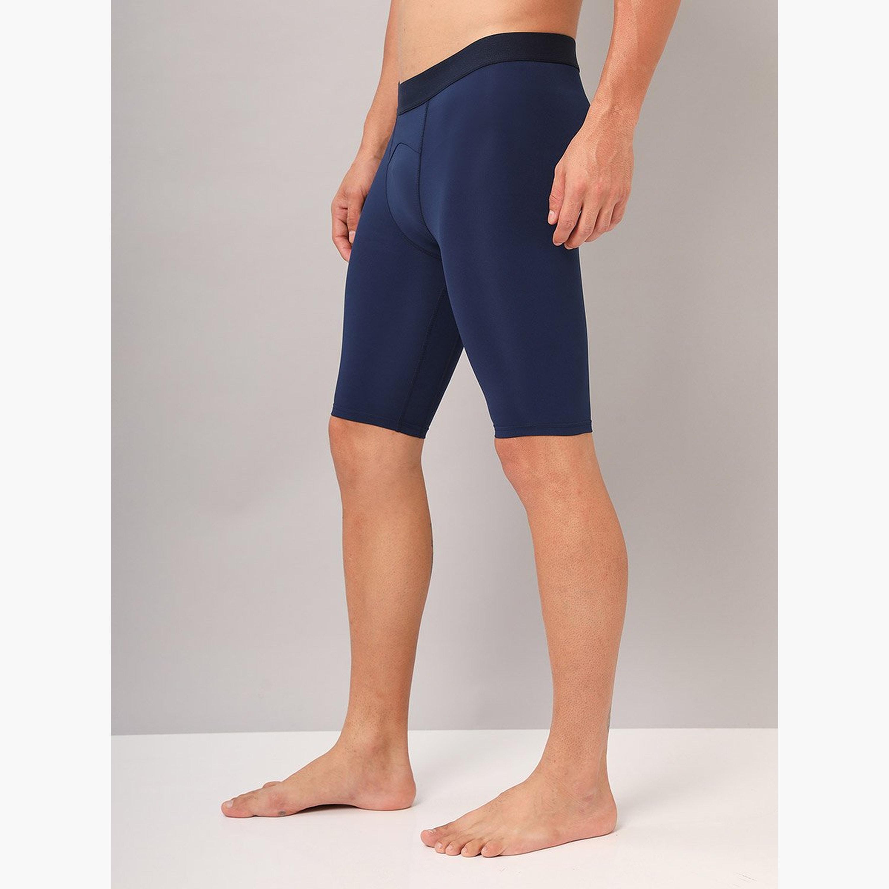 Technosport Men Solid Slim Fit Compression Tights-men-clothing-bottoms-shorts-image-3