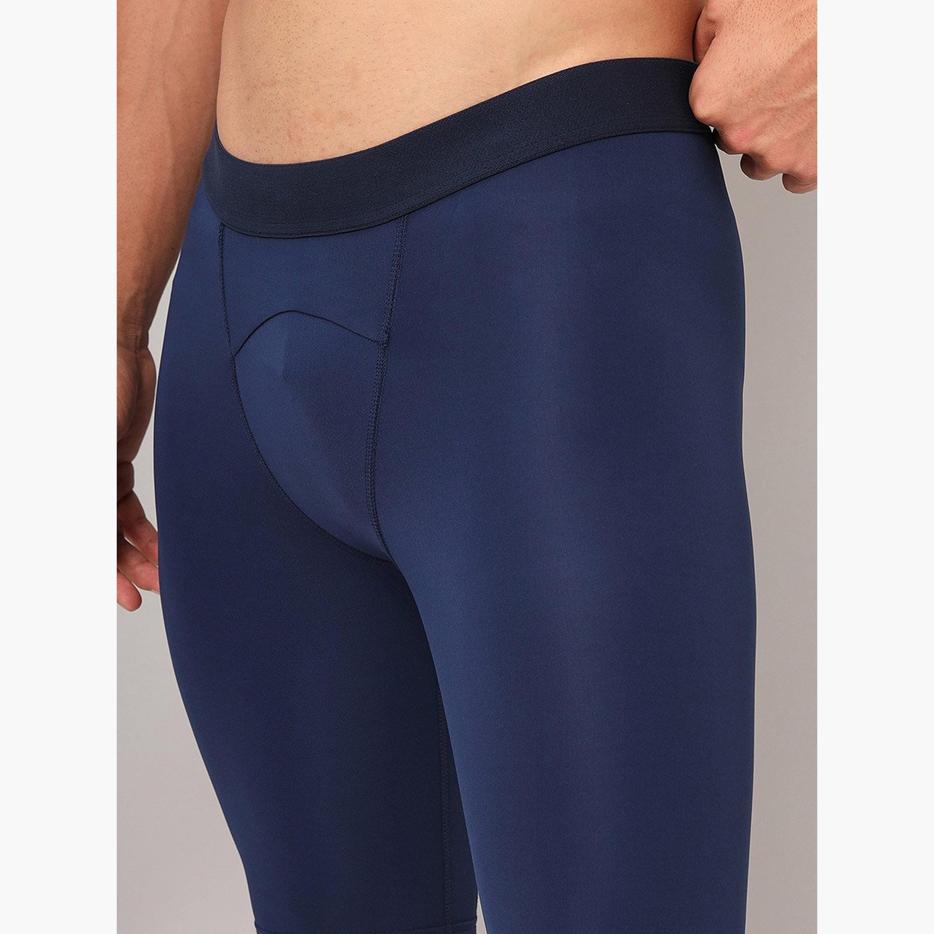 Technosport Men Solid Slim Fit Compression Tights-men-clothing-bottoms-shorts-image-4