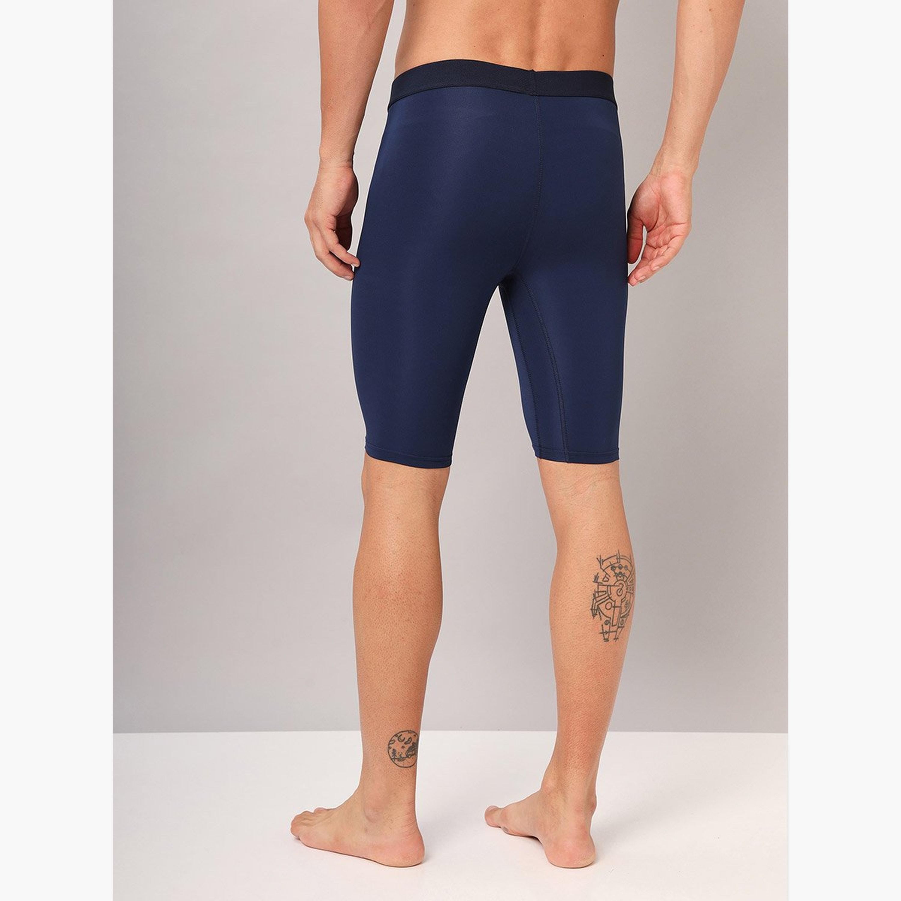 Technosport Men Solid Slim Fit Compression Tights-men-clothing-bottoms-shorts-image-5