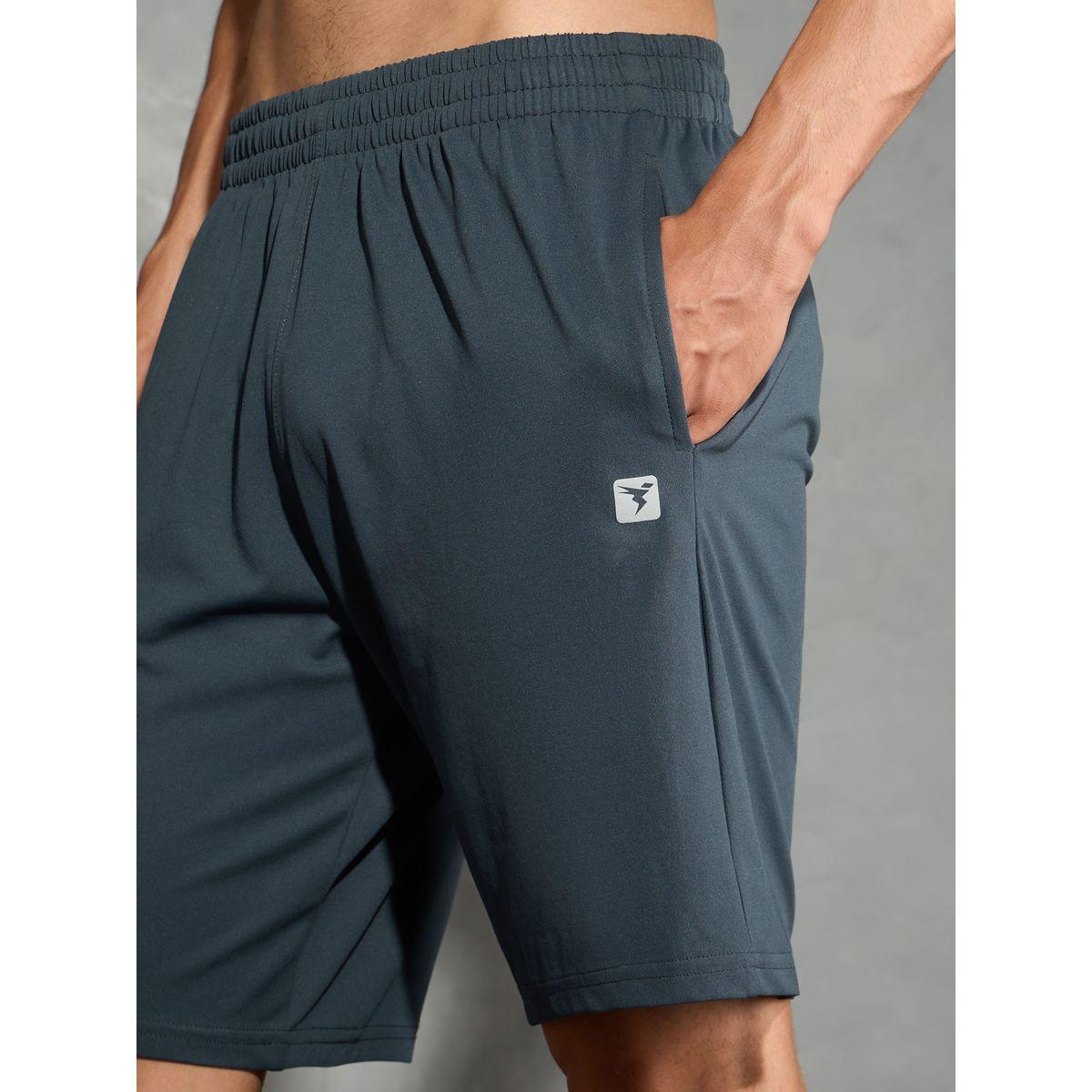 Technosport Men Melange Slim Fit Shorts-sports-men-clothing-bottoms-shorts-image-5