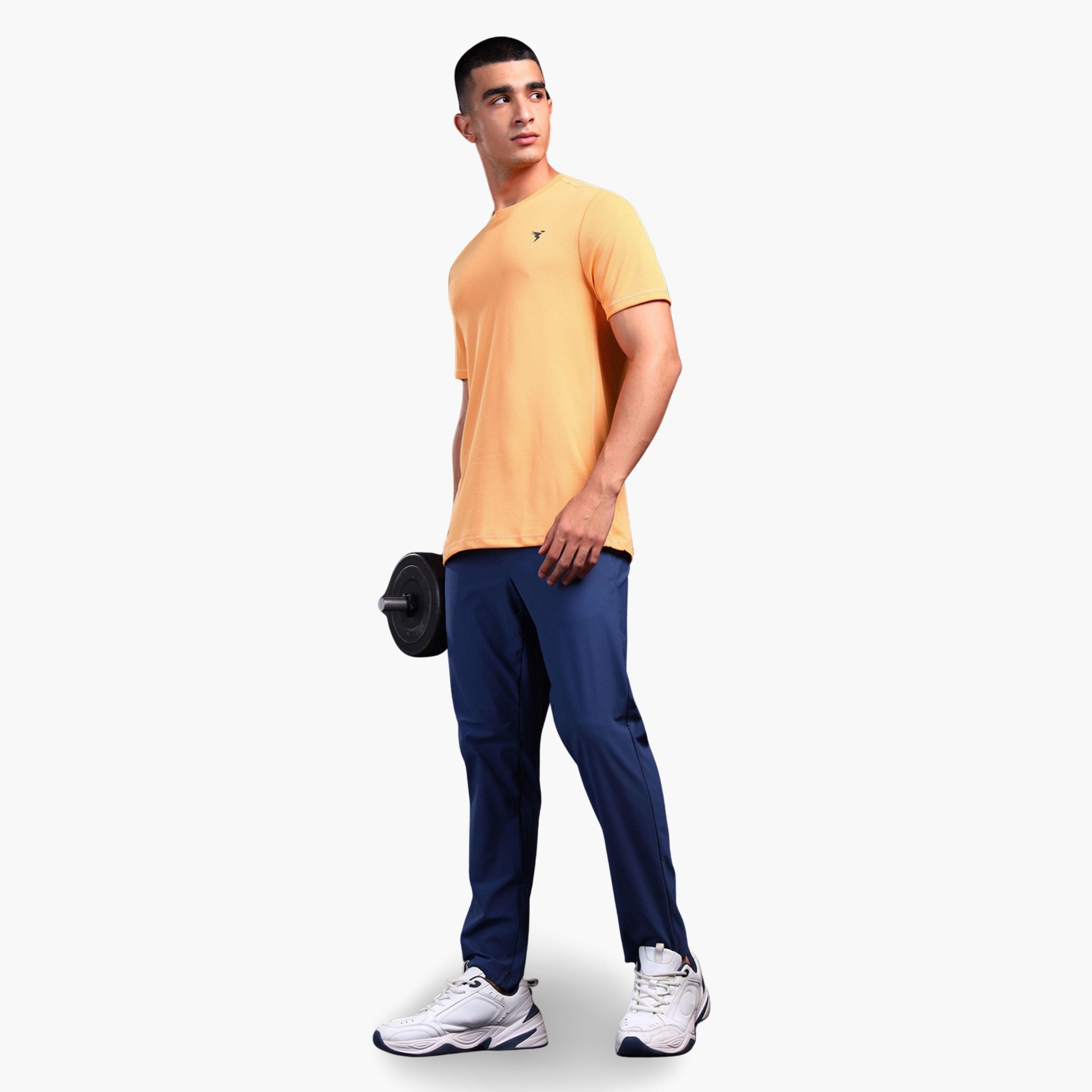 Technosport Men Solid Slim Fit Crew Neck T-Shirt-men-clothing-sportswearandactivewear-tshirtsandpolos-image-2