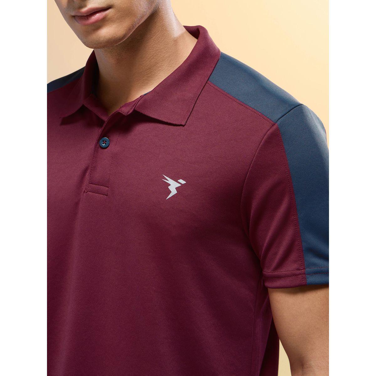 Technosport Men Brown Solid Slim Fit Polo-men-clothing-tshirtsandpolos-tshirts-image-2