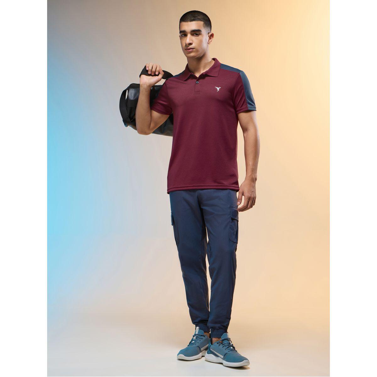 Technosport Men Brown Solid Slim Fit Polo-men-clothing-tshirtsandpolos-tshirts-image-3