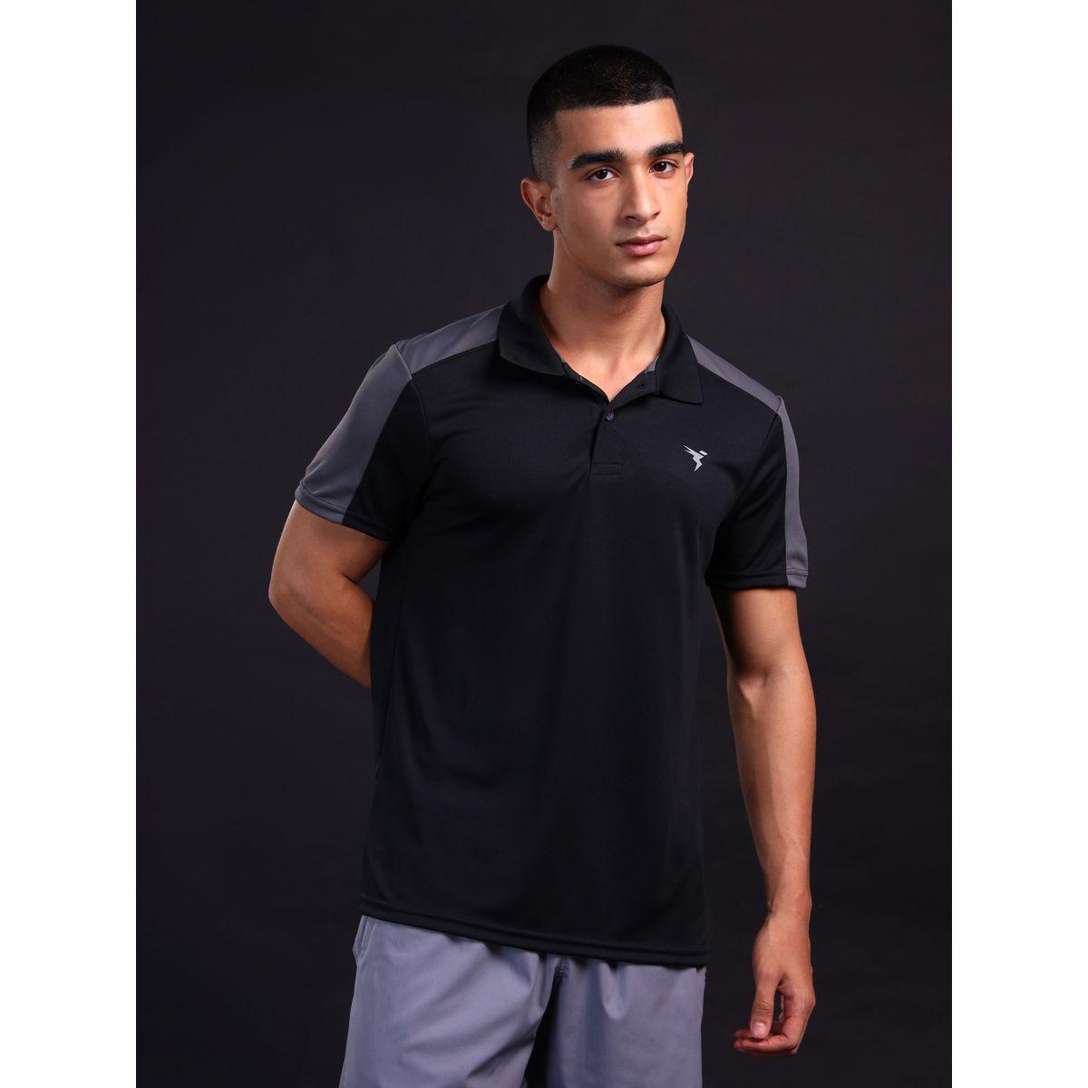 تيشيرت بولو بقصة مريحة ونمط كُتل الألوان-men-clothing-tshirtsandpolos-tshirts-image-1