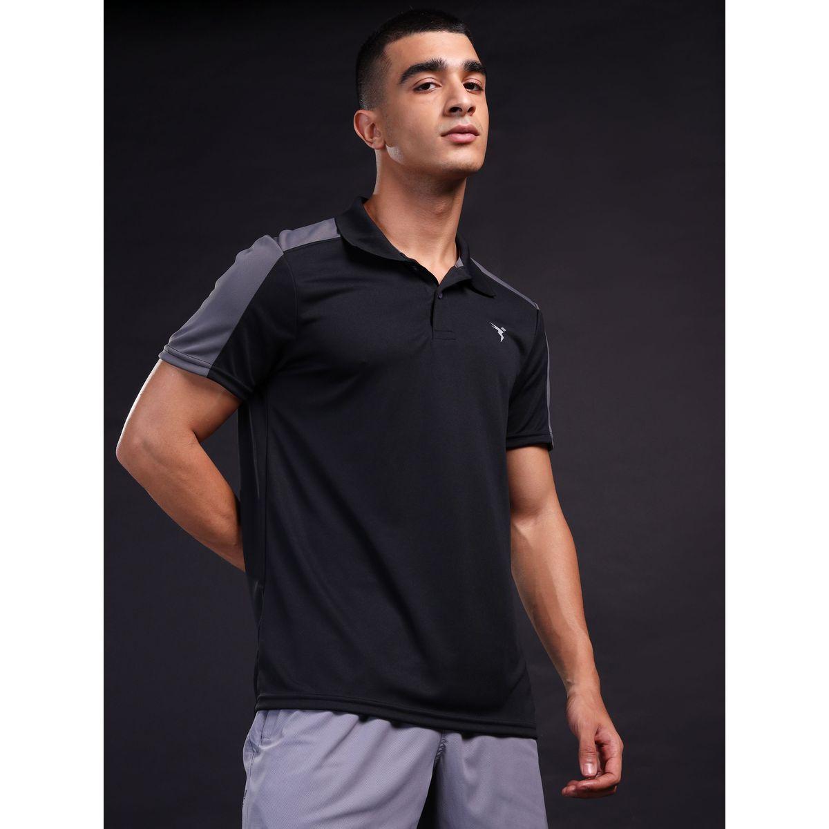 تيشيرت بولو بقصة مريحة ونمط كُتل الألوان-men-clothing-tshirtsandpolos-tshirts-image-2