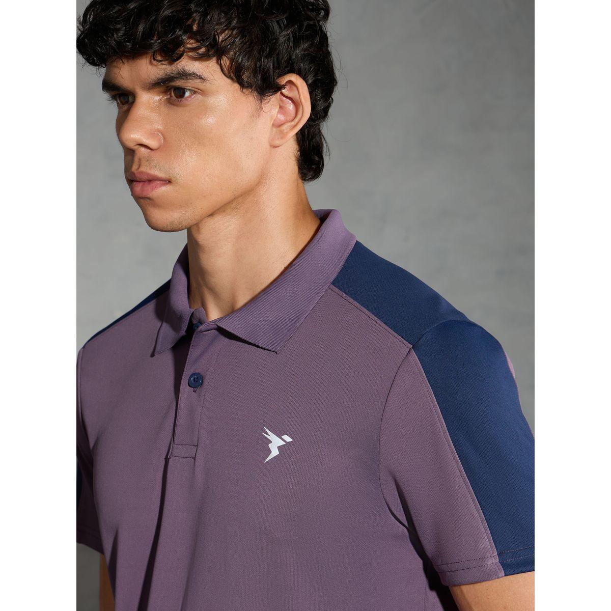 تيشيرت بولو بقصة مريحة ونمط كُتل الألوان-men-clothing-tshirtsandpolos-tshirts-image-3