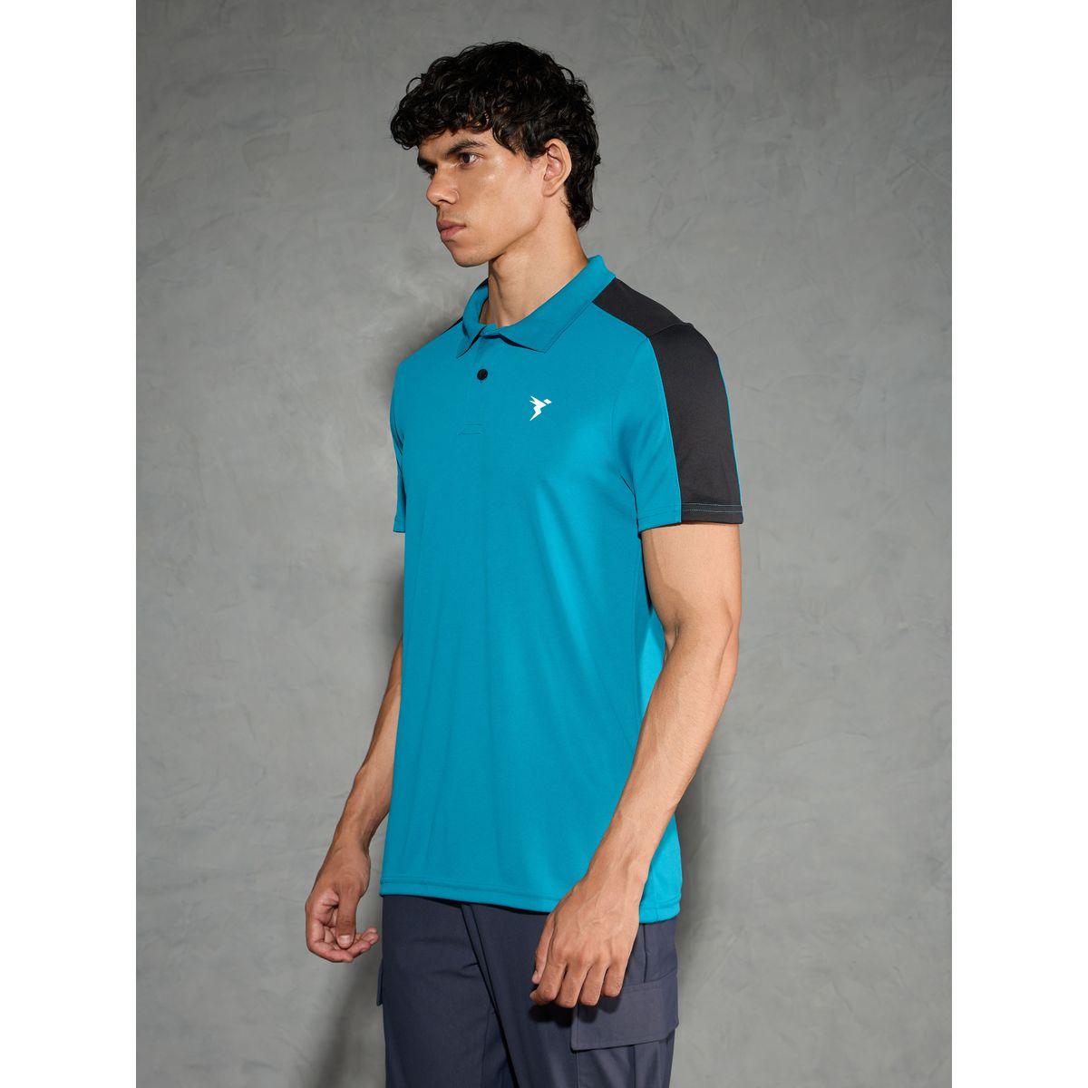 تيشيرت بولو بقصة مريحة ونمط كُتل الألوان-men-clothing-tshirtsandpolos-tshirts-image-2