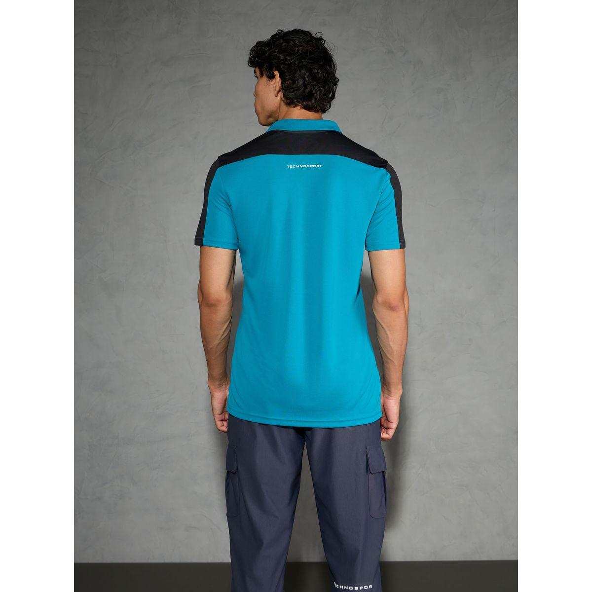 تيشيرت بولو بقصة مريحة ونمط كُتل الألوان-men-clothing-tshirtsandpolos-tshirts-image-5