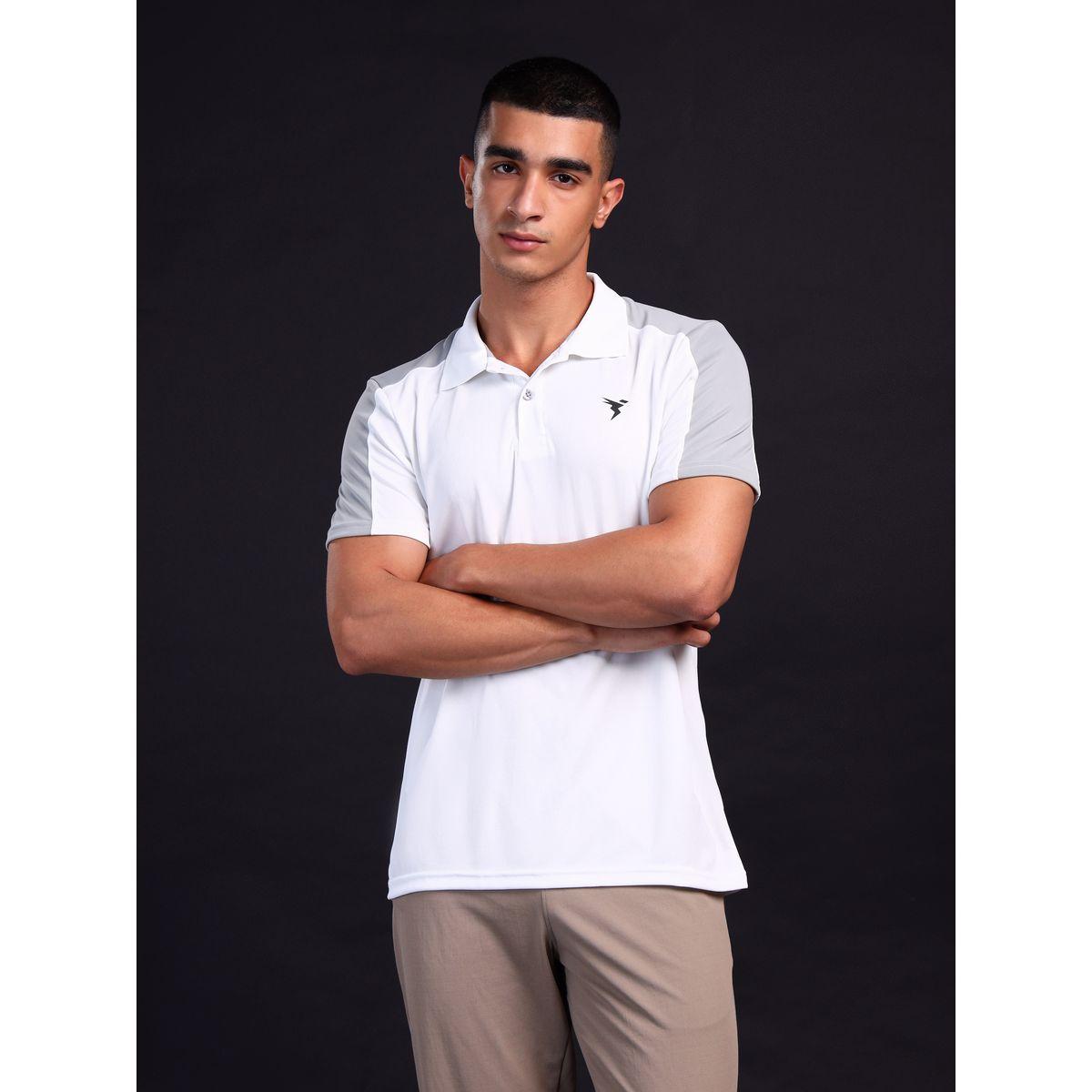 تيشيرت بولو بقصة مريحة ونمط كُتل الألوان-men-clothing-tshirtsandpolos-tshirts-image-1