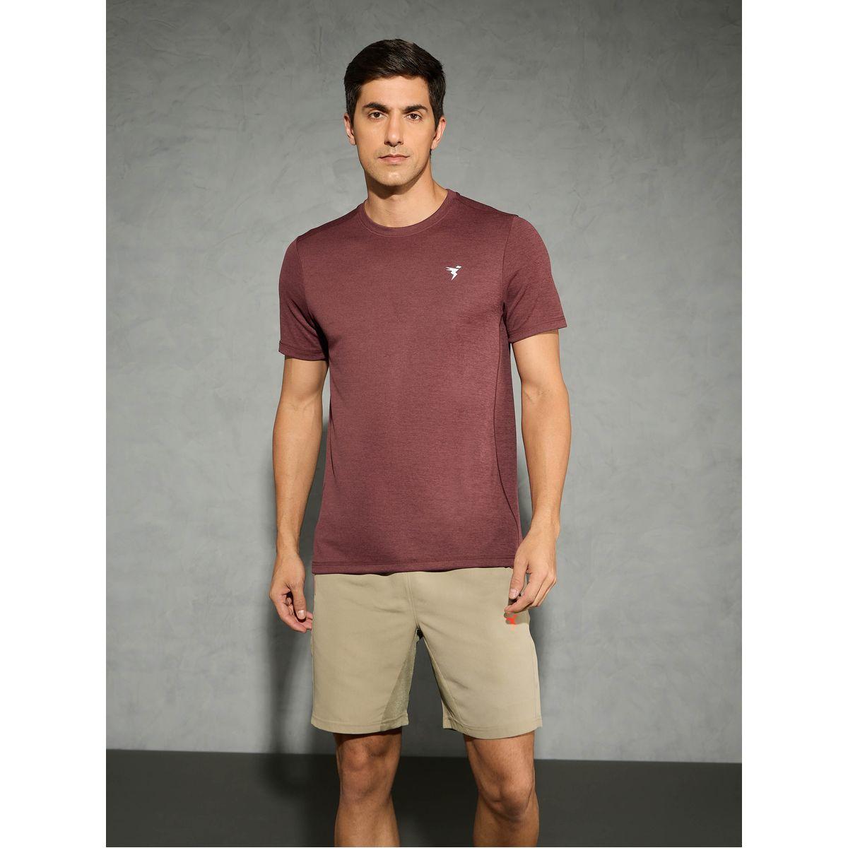 Technosport Men Solid Slim Fit Crew Neck T-Shirt-men-clothing-tshirtsandpolos-tshirts-image-1