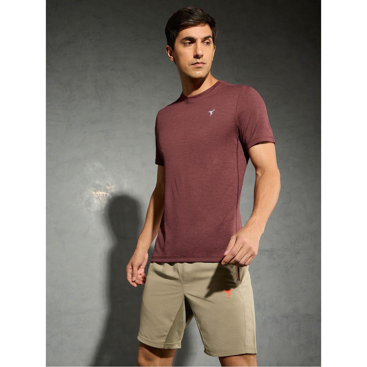 Technosport Men Solid Slim Fit Crew Neck T-Shirt-men-clothing-tshirtsandpolos-tshirts-image-2