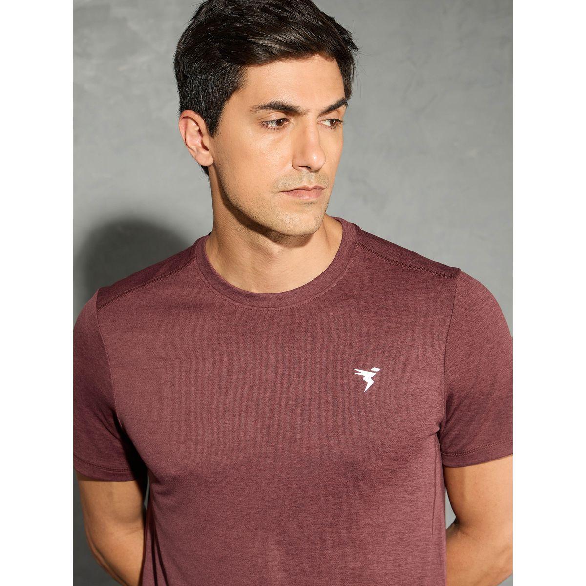 Technosport Men Solid Slim Fit Crew Neck T-Shirt-men-clothing-tshirtsandpolos-tshirts-image-3