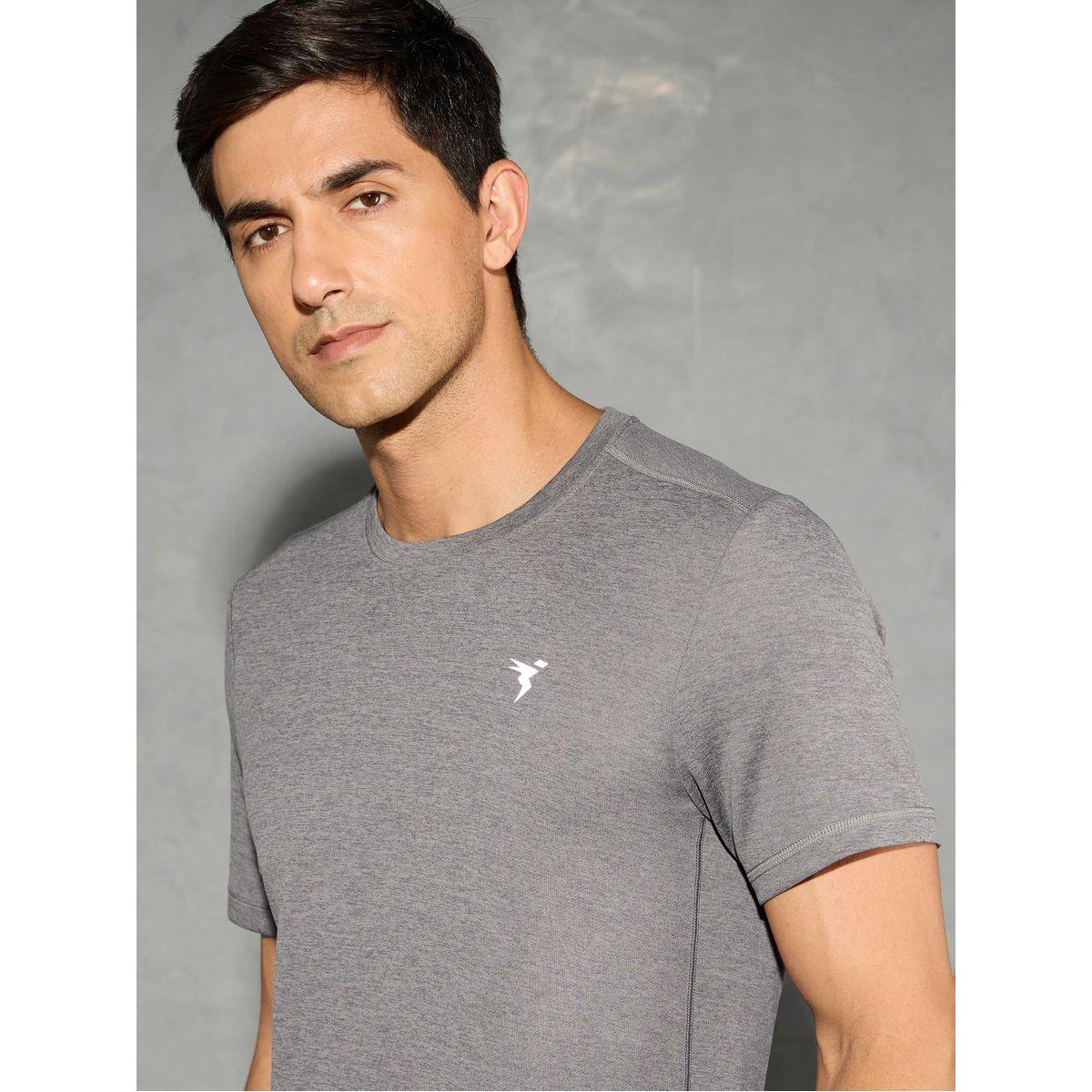 Technosport Men Solid Slim Fit Crew Neck T-Shirt-men-clothing-tshirtsandpolos-tshirts-image-2