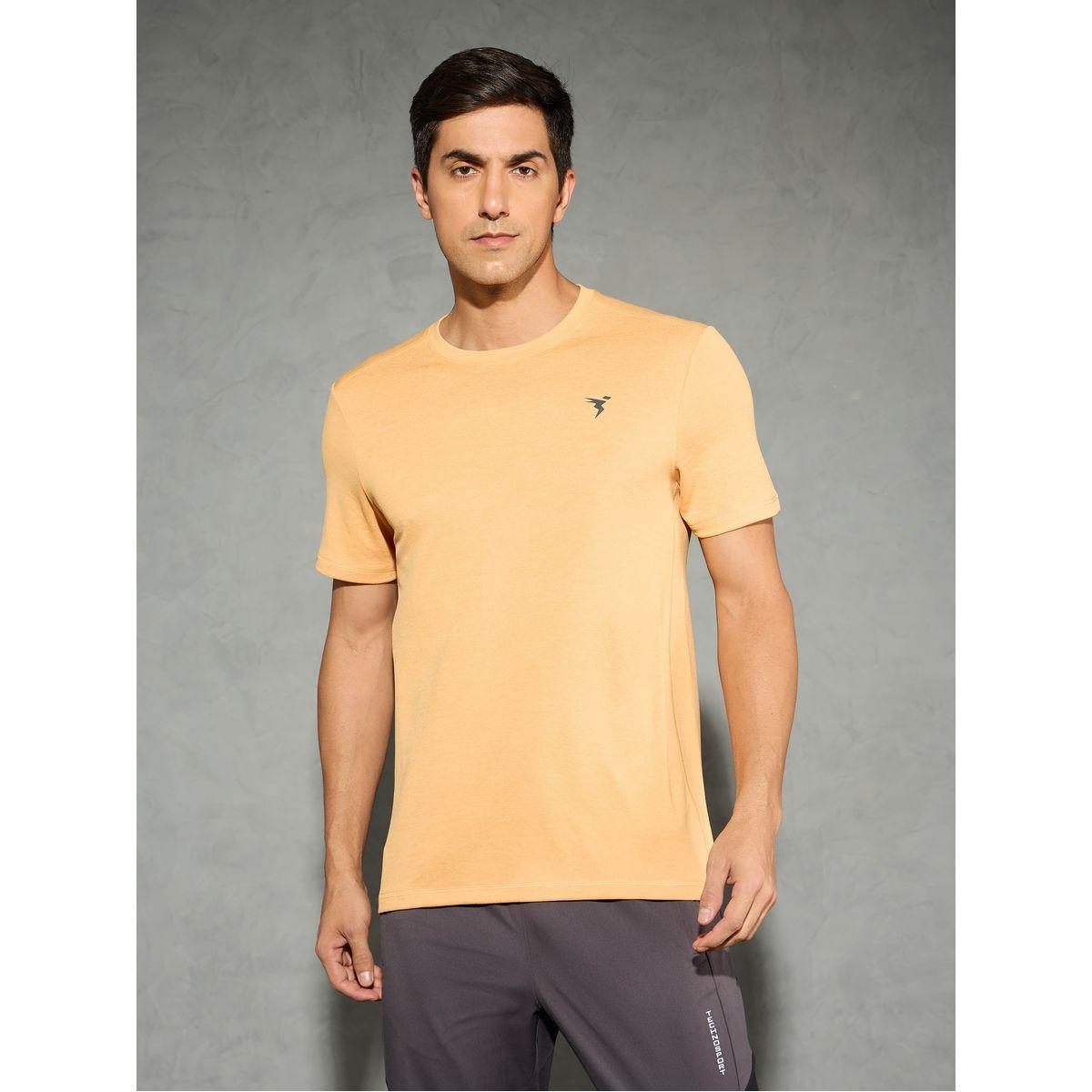 Technosport Men Solid Slim Fit Crew Neck T-Shirt-men-clothing-tshirtsandpolos-tshirts-image-1