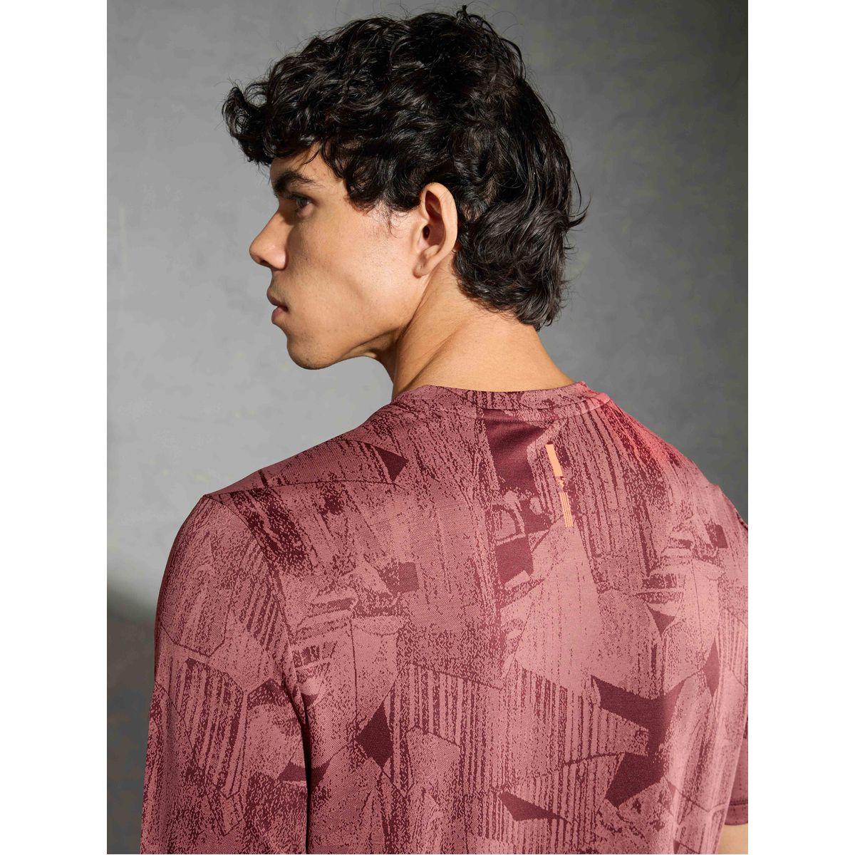 Technosport Men Jacquard Slim Fit Crew Neck T-Shirt-men-clothing-tshirtsandpolos-tshirts-image-4