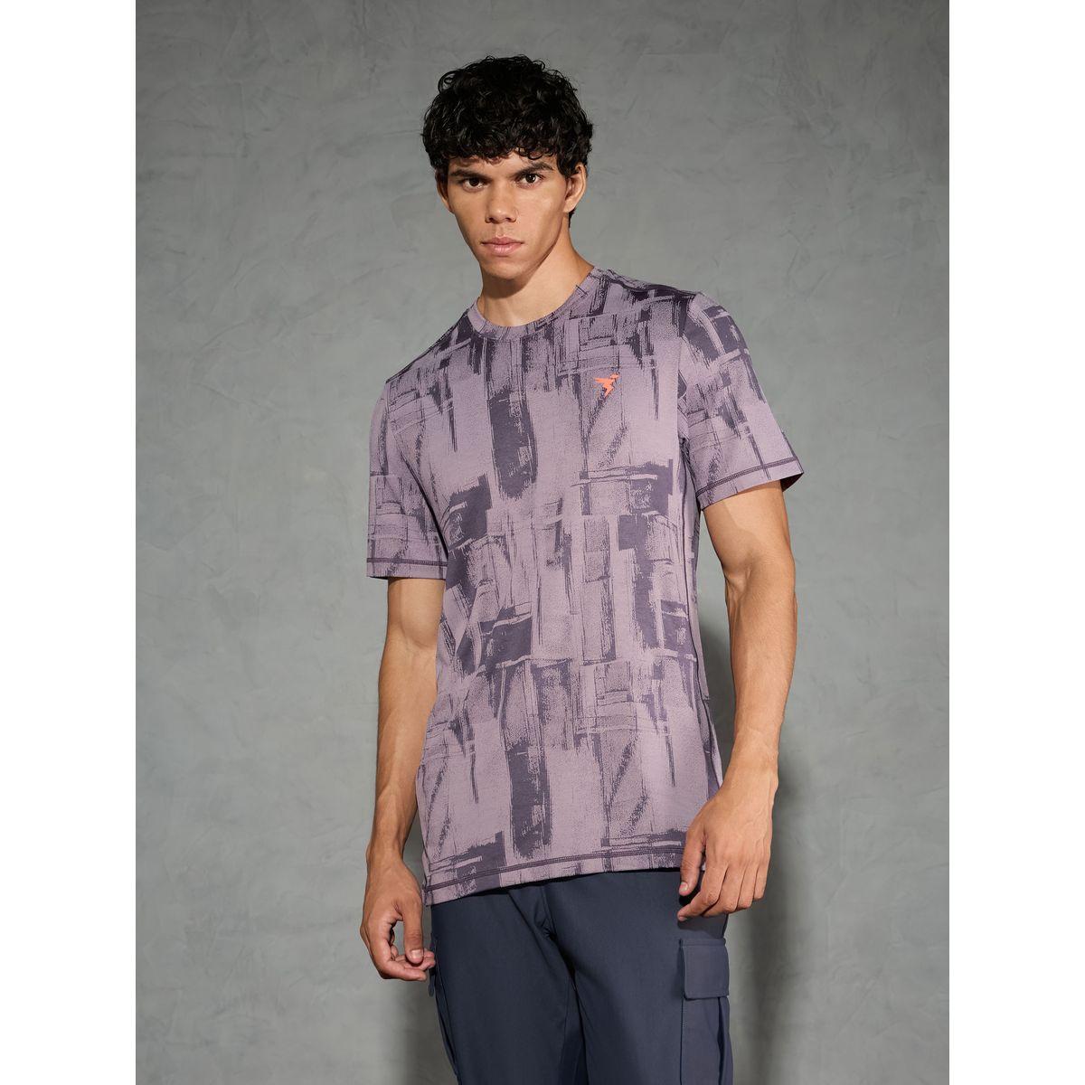 تيشيرت بقصة سليم فيت وياقة دائرية-men-clothing-tshirtsandpolos-tshirts-image-1
