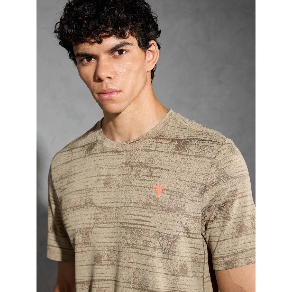 Technosport Men Jacquard Slim Fit Crew Neck T-Shirt-men-clothing-tshirtsandpolos-tshirts-image-3