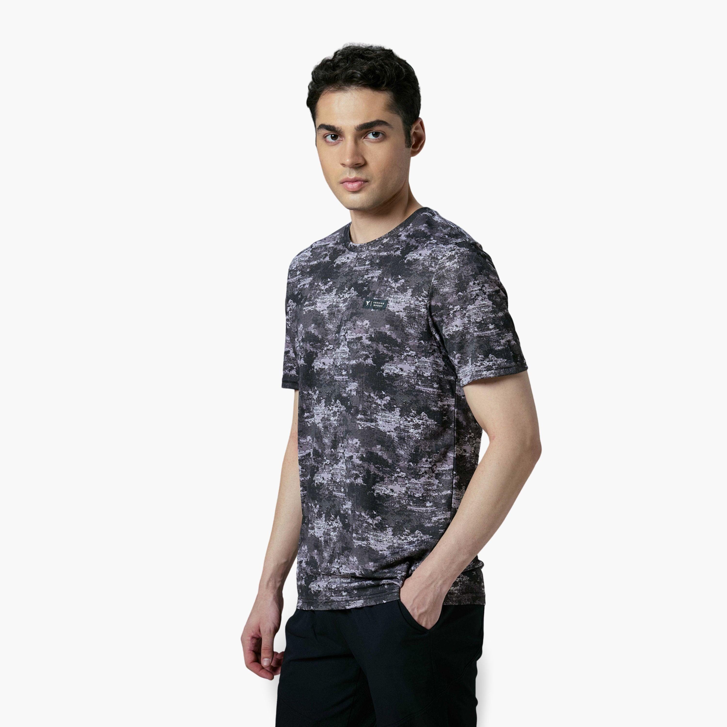 Technosport Men Camo Print Slim Fit Sports T-Shirt-men-clothing-sportswearandactivewear-tshirtsandpolos-image-3