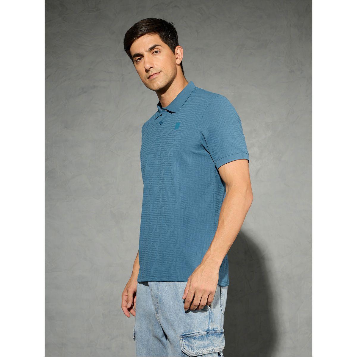 Technosport Men Jacquard Slim Fit Sports Polo-men-clothing-tshirtsandpolos-tshirts-image-2