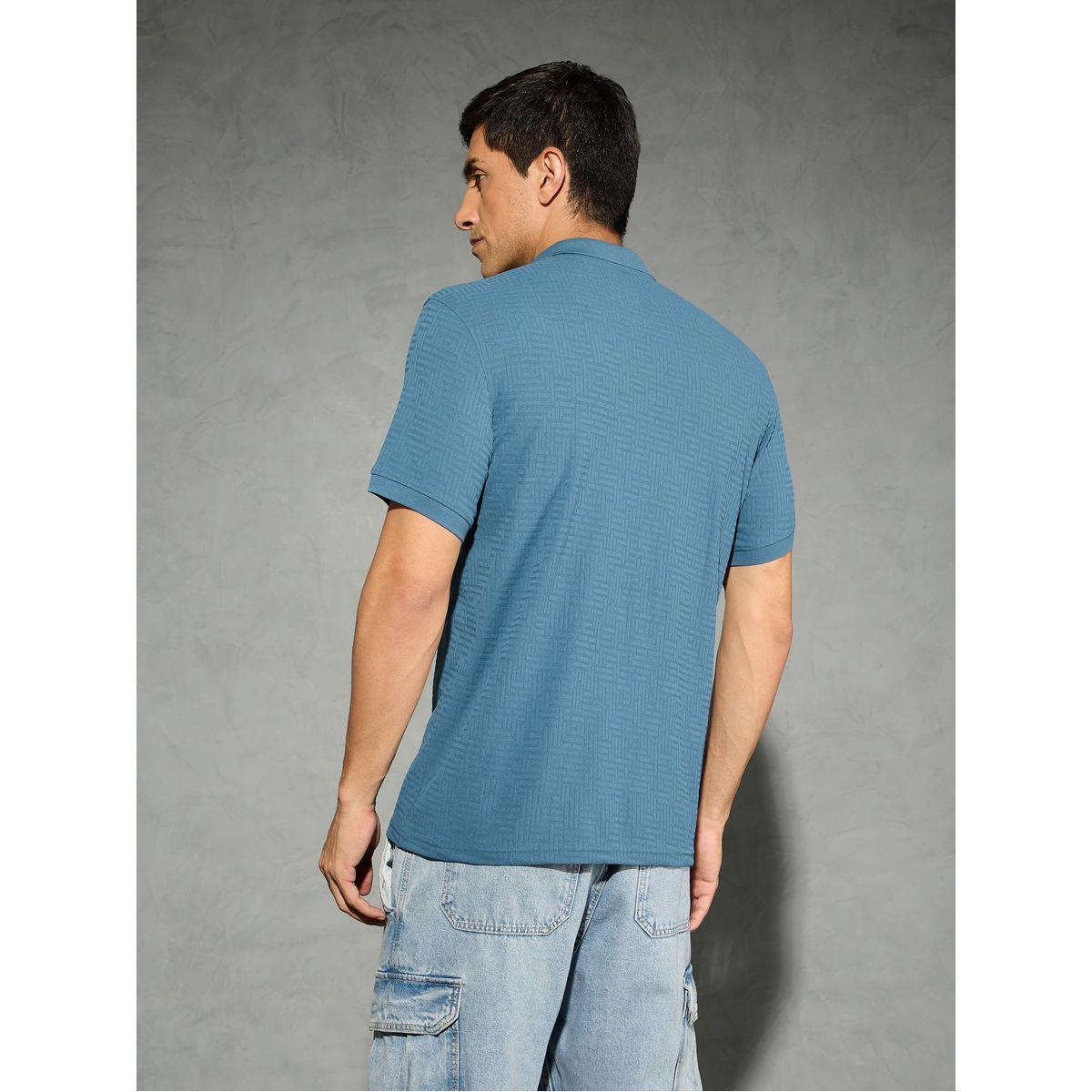 Technosport Men Jacquard Slim Fit Sports Polo-men-clothing-tshirtsandpolos-tshirts-image-4