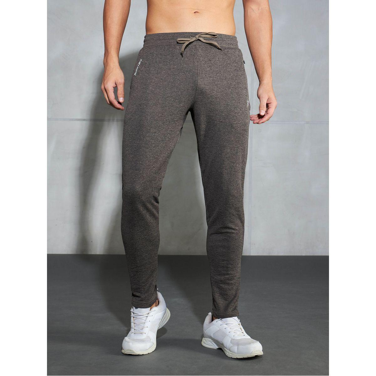 Technosport Men Melange Slim Fit Track Pants-men-clothing-bottoms-joggers-image-1