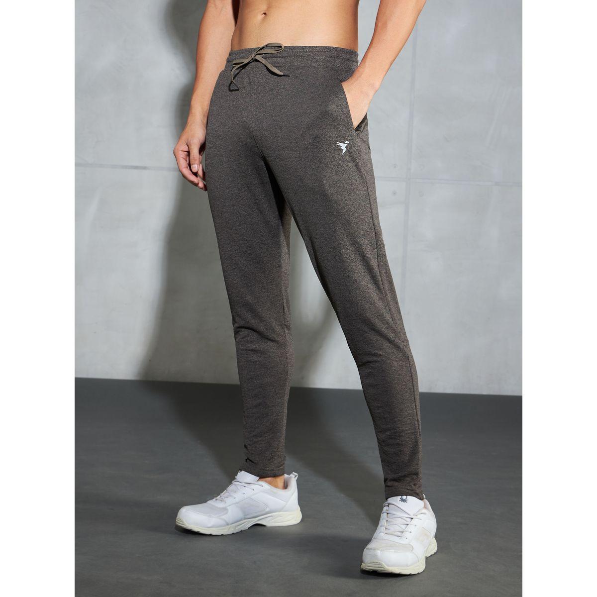 Technosport Men Melange Slim Fit Track Pants-men-clothing-bottoms-joggers-image-2