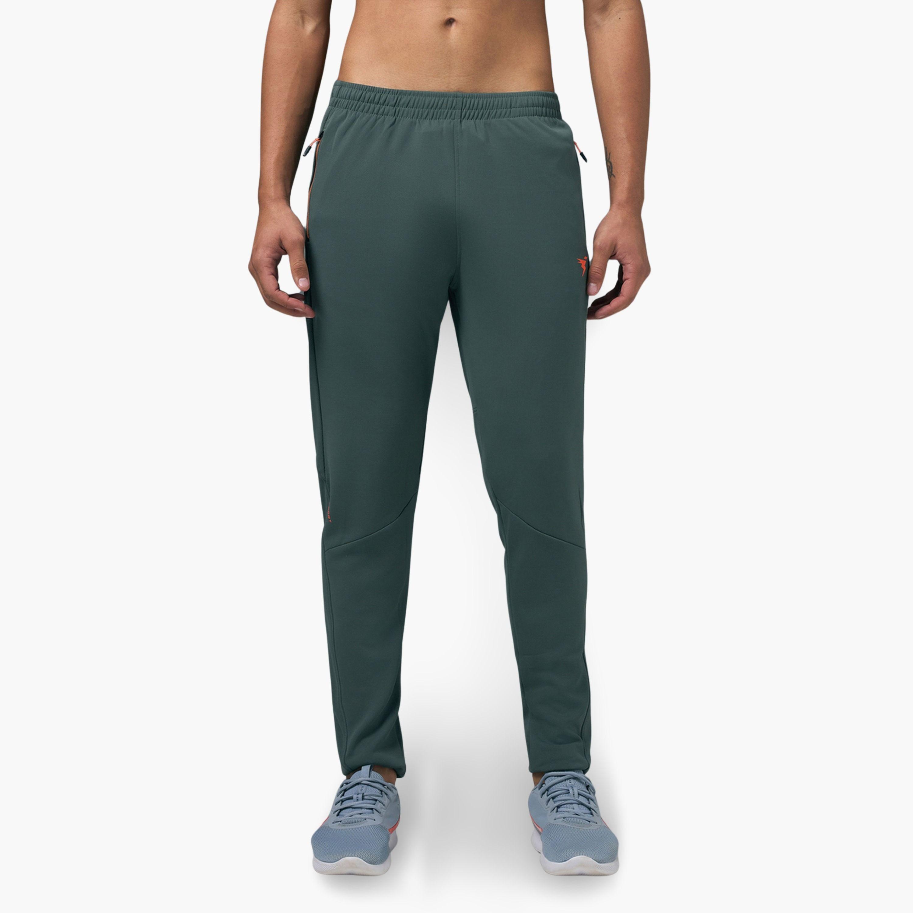 بنطال رياضي سادة قصة ضيقة-men-clothing-sportswearandactivewear-bottoms-image-1