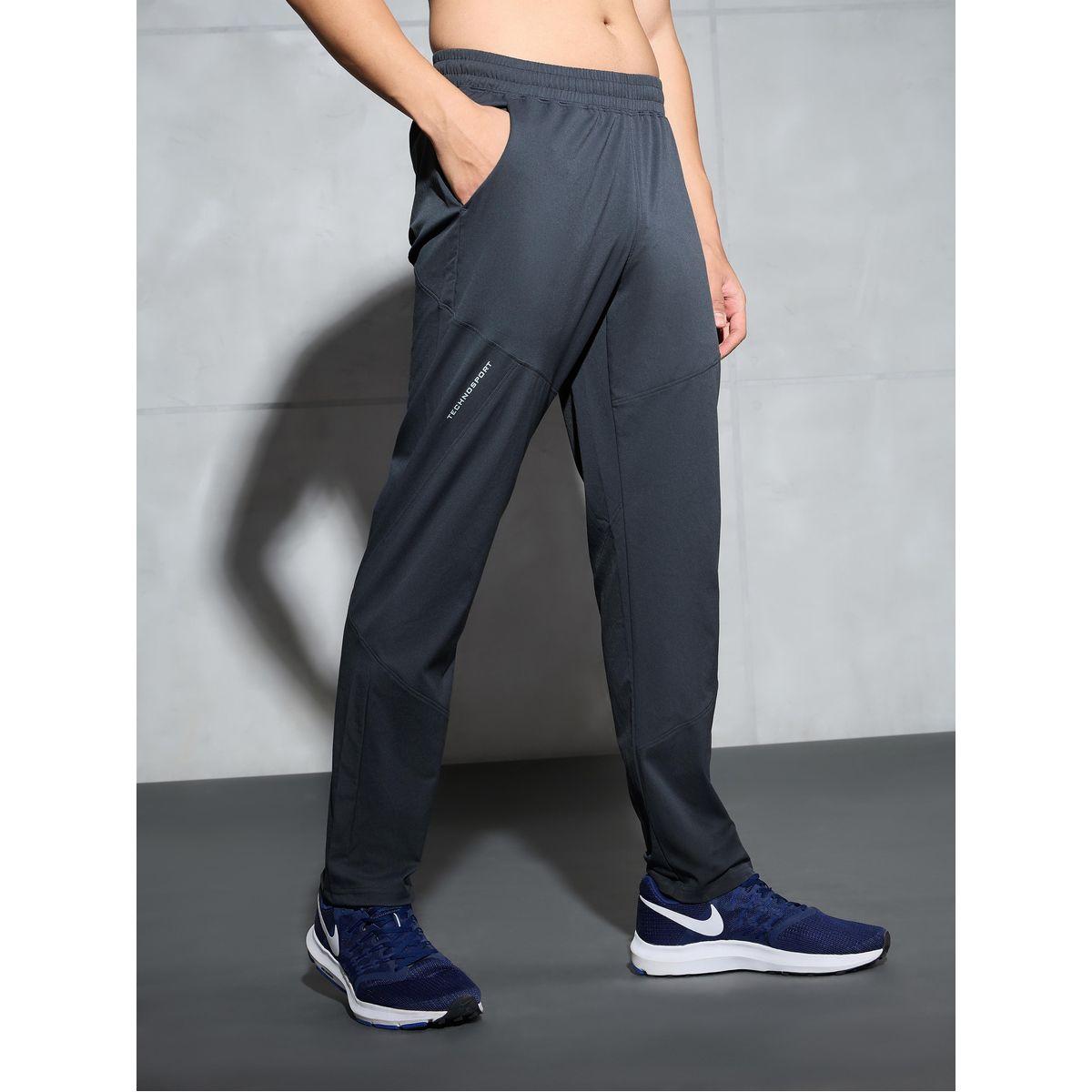 Technosport Men Solid Regular Fit Track Pants-men-clothing-bottoms-joggers-image-2