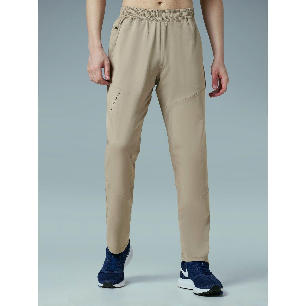 Technosport Solid Mid Rise Stretch Trackpants-men-clothing-sportswearandactivewear-bottoms-image-1