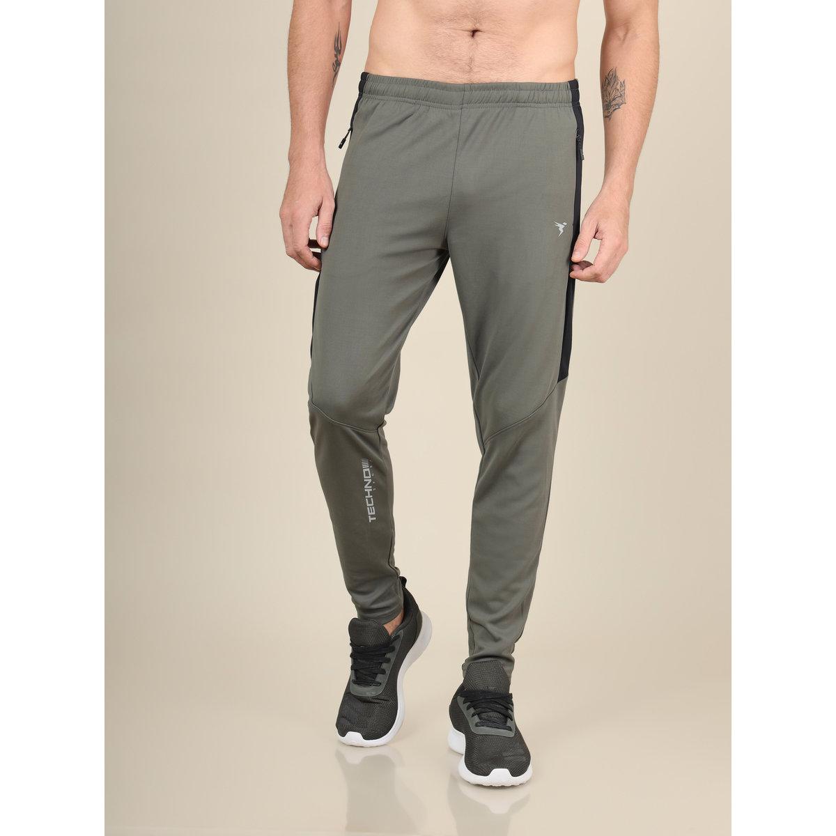 Technosport Men Contrast Side Panel Slim Fit Track Pants-men-clothing-bottoms-joggers-image-4