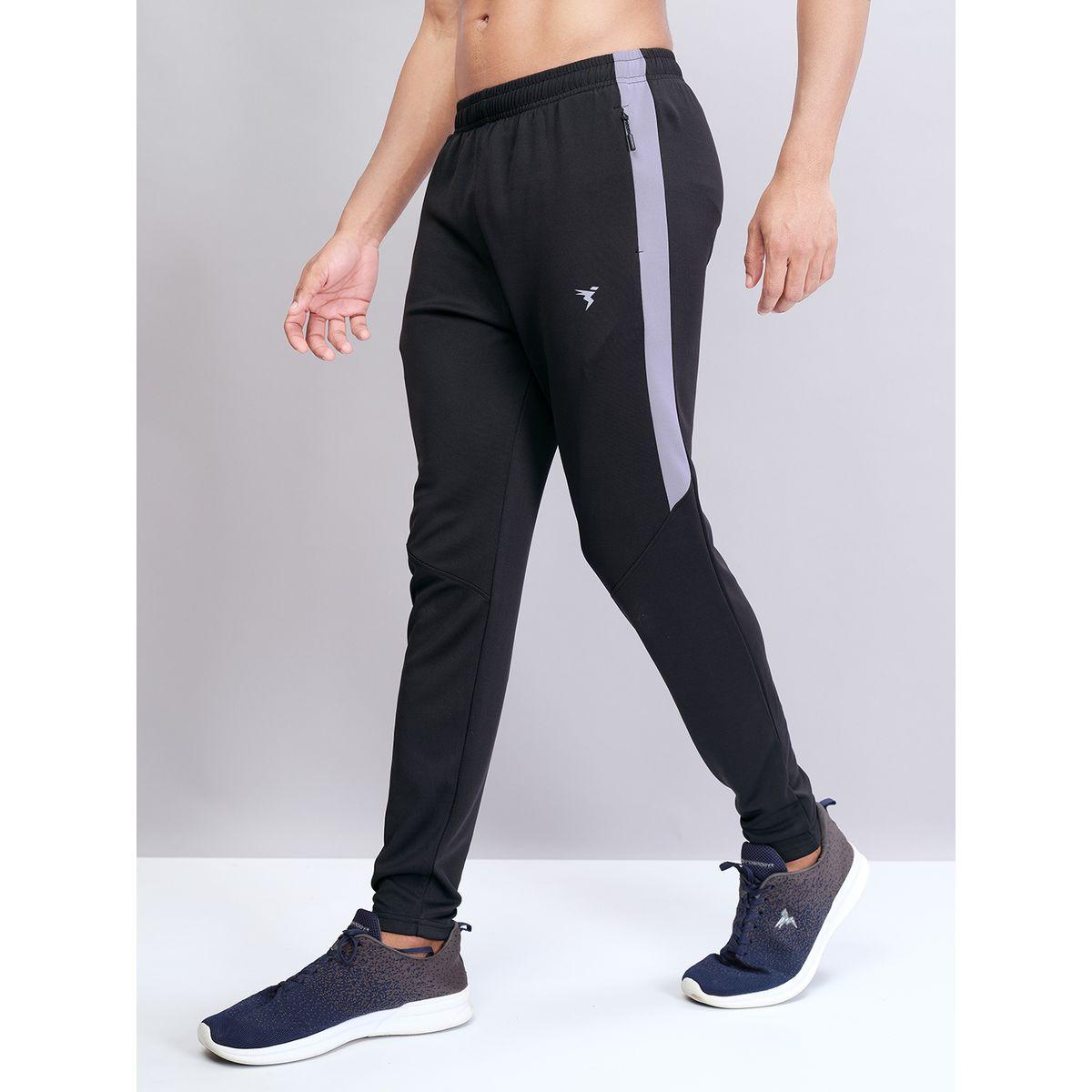 Technosport Men Contrast Side Panel Slim Fit Track Pants-men-clothing-bottoms-joggers-image-3
