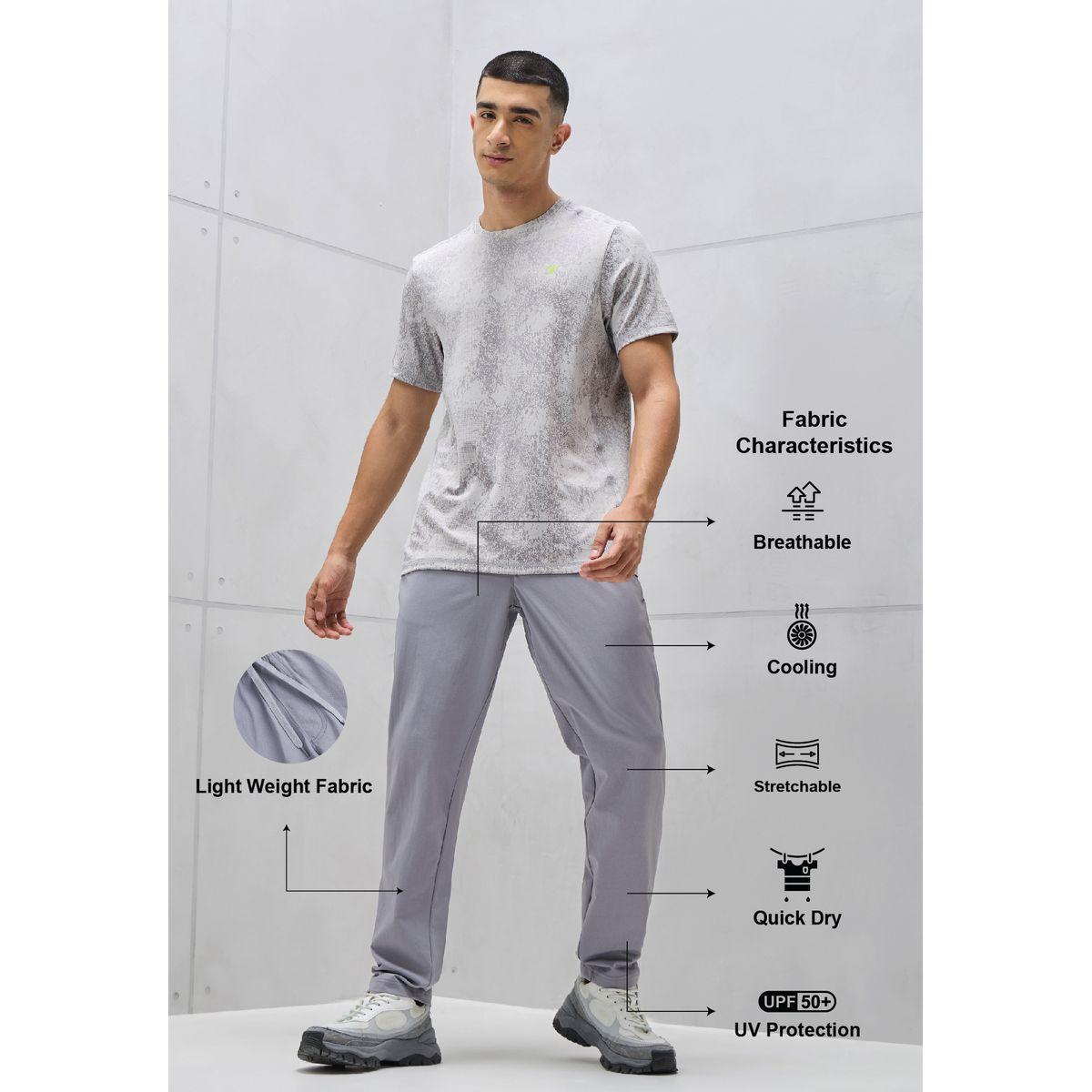 Technosport Solid 4-Way Stretch Track Pants-men-clothing-sportswearandactivewear-bottoms-image-1
