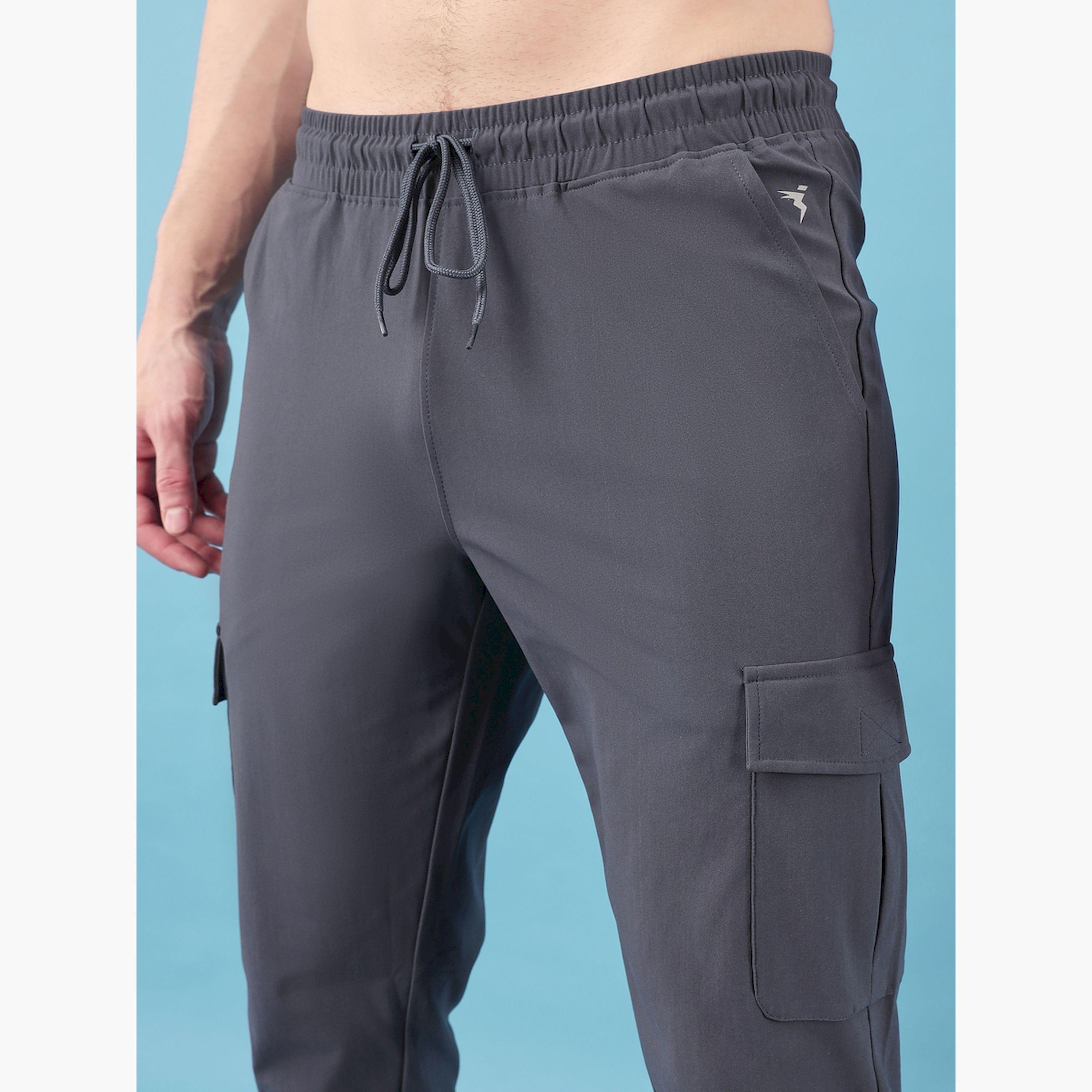Technosport X Styli  Grey Solid 4-Way Stretch Cargo Pants-men-clothing-sportswearandactivewear-bottoms-joggers-image-3