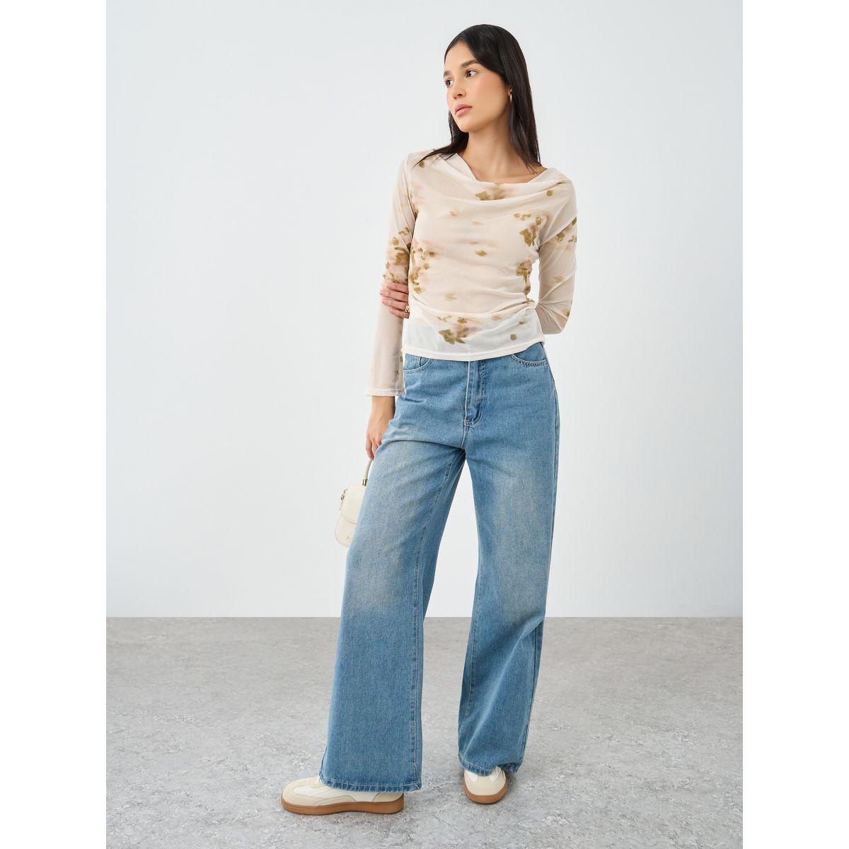 بلوزة بطبعة زهور وياقة منسدلة-women-clothing-shirtsandblouses-blouses-image-2