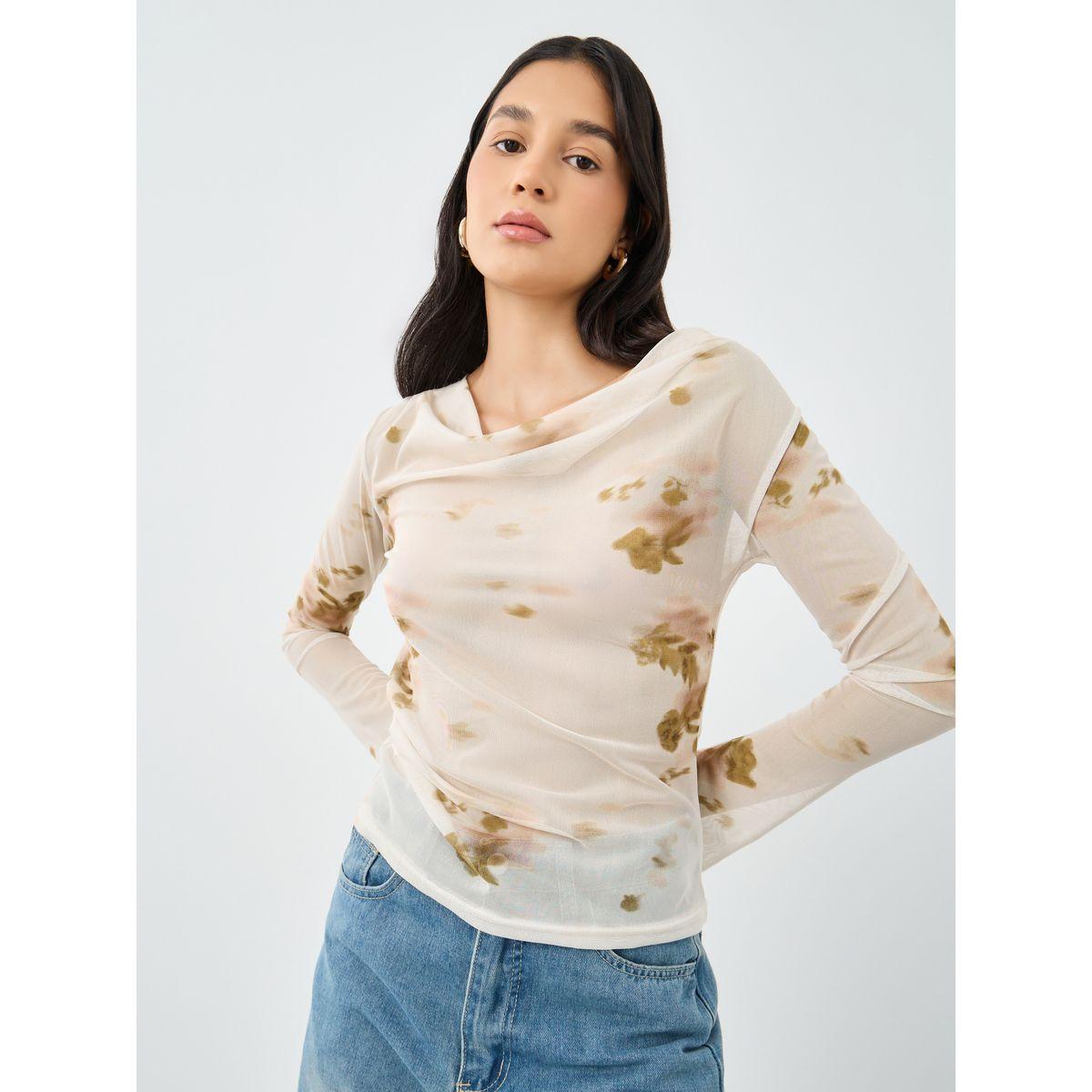 بلوزة بطبعة زهور وياقة منسدلة-women-clothing-shirtsandblouses-blouses-image-3