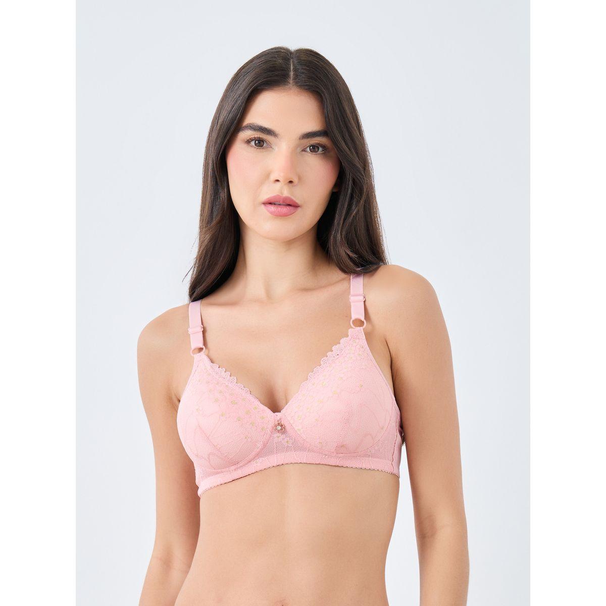 Styli Pack of 2 - Padded Non Wired Lace Bra with Metal Trim-women-clothing-lingerie-bras-image-5