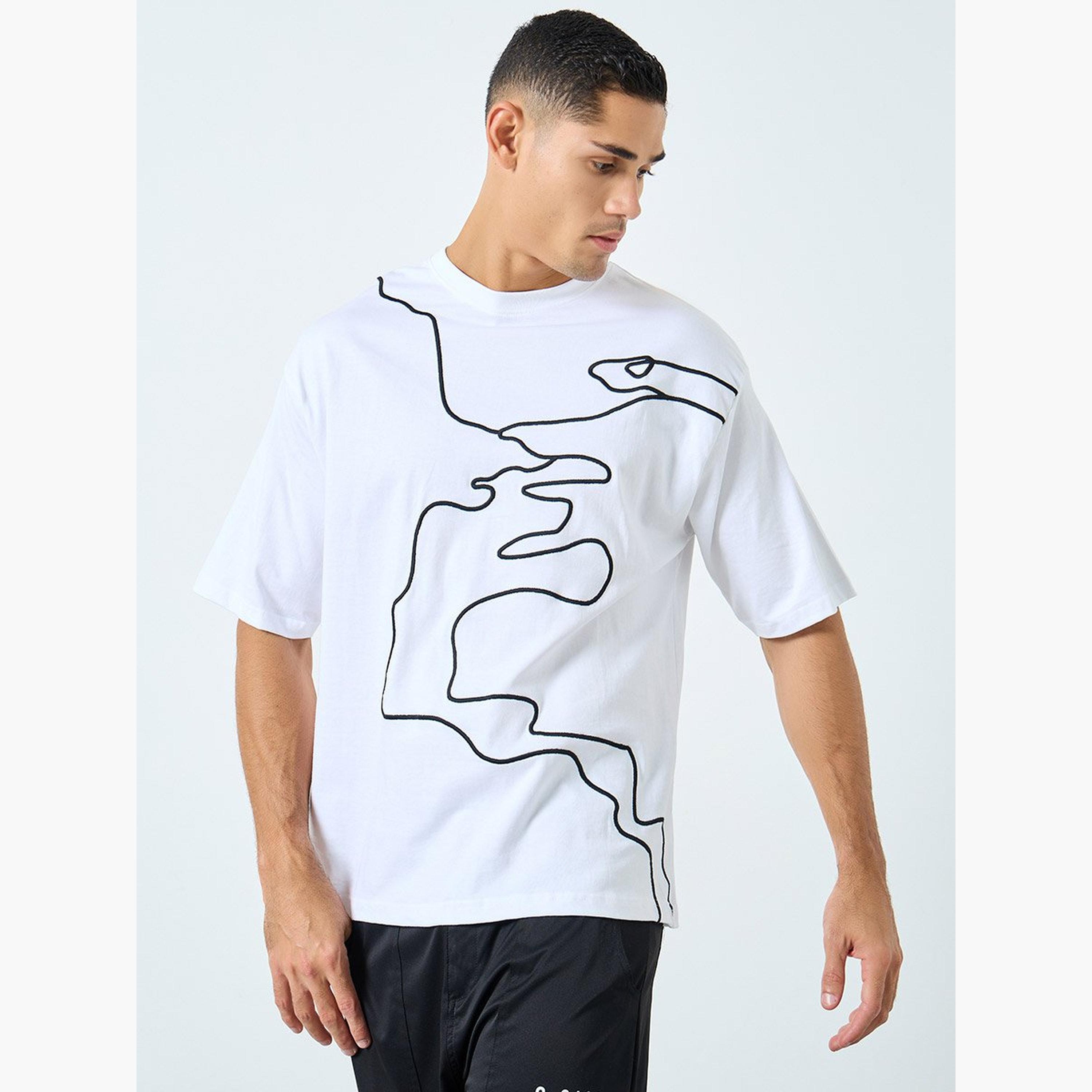 Styli Front Thread Embroidery Heavy Jersey T-Shirt-men-clothing-tshirtsandpolos-tshirts-image-1