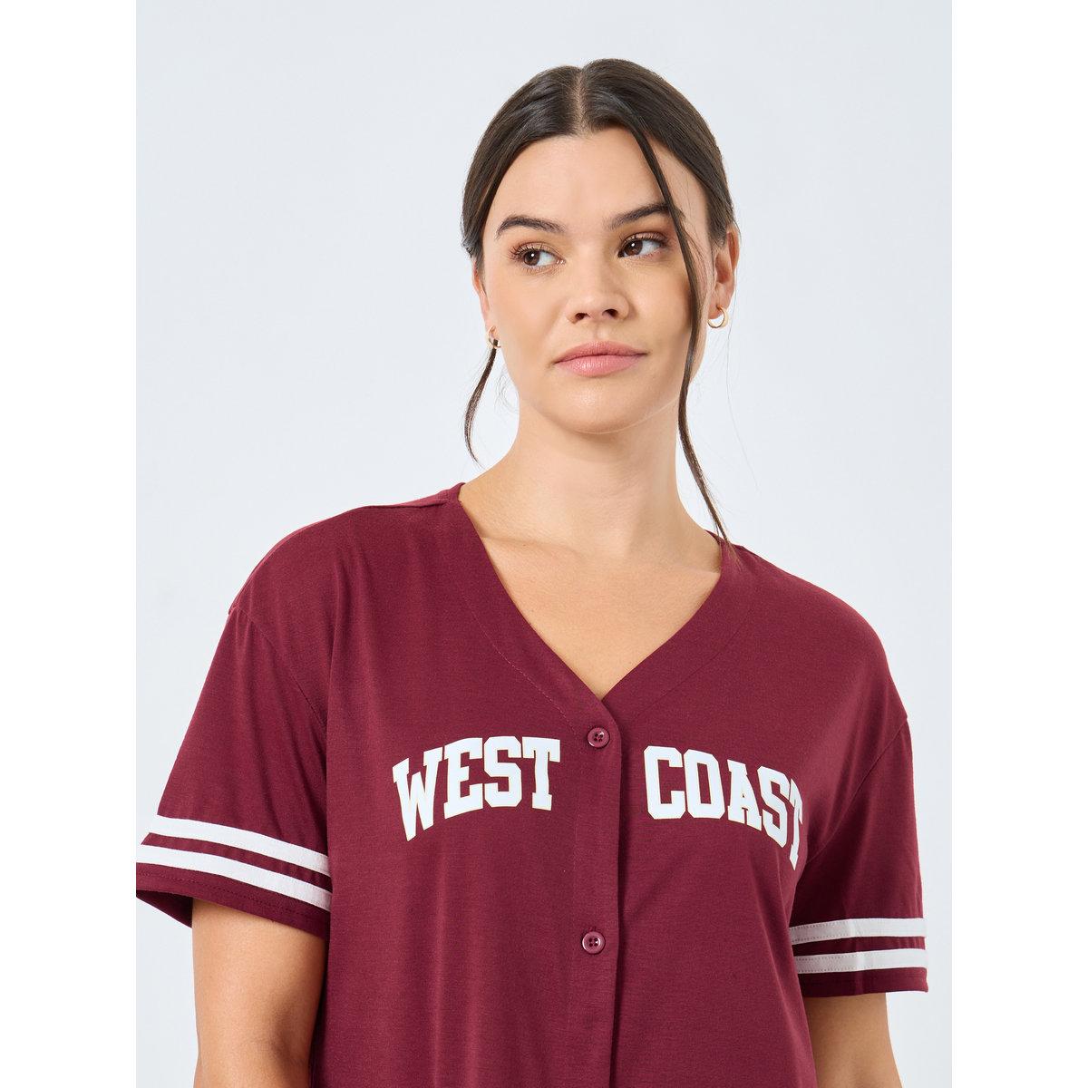 قميص نوم بتفاصيل أكمام مخططة-women-clothing-nightwear-nighties-image-3