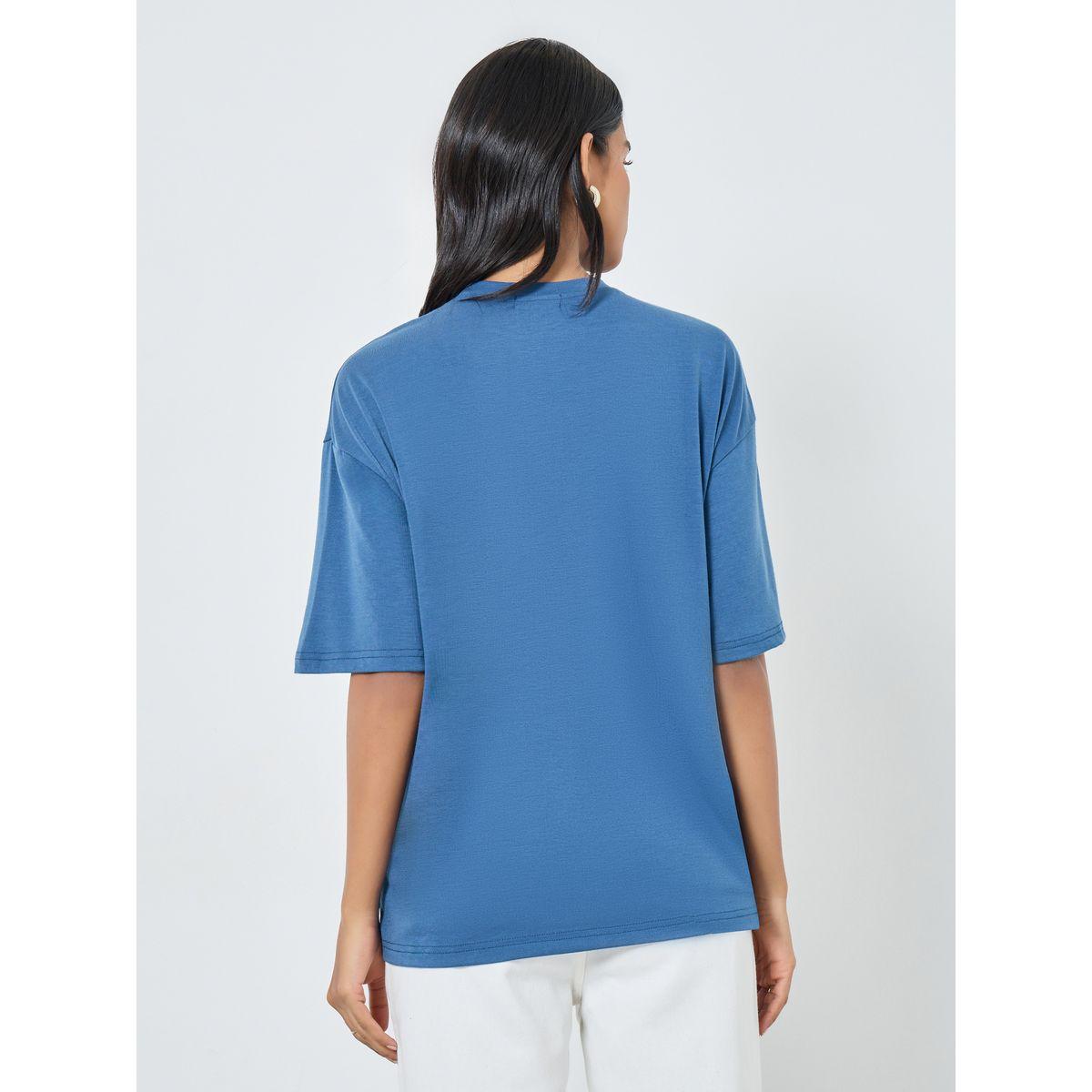 Styli Embroidered Detail Relaxed Fit T-Shirt-women-clothing-tshirts-image-5