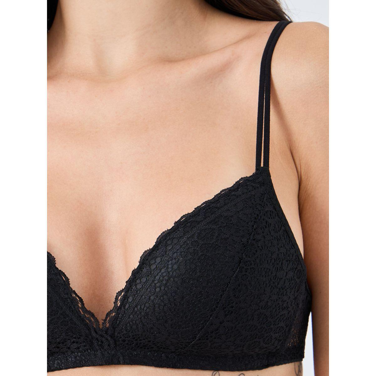 Styli Pack of 3 - Double Strap Padded Non-Wired Lace Bra-women-clothing-lingerie-bras-image-3
