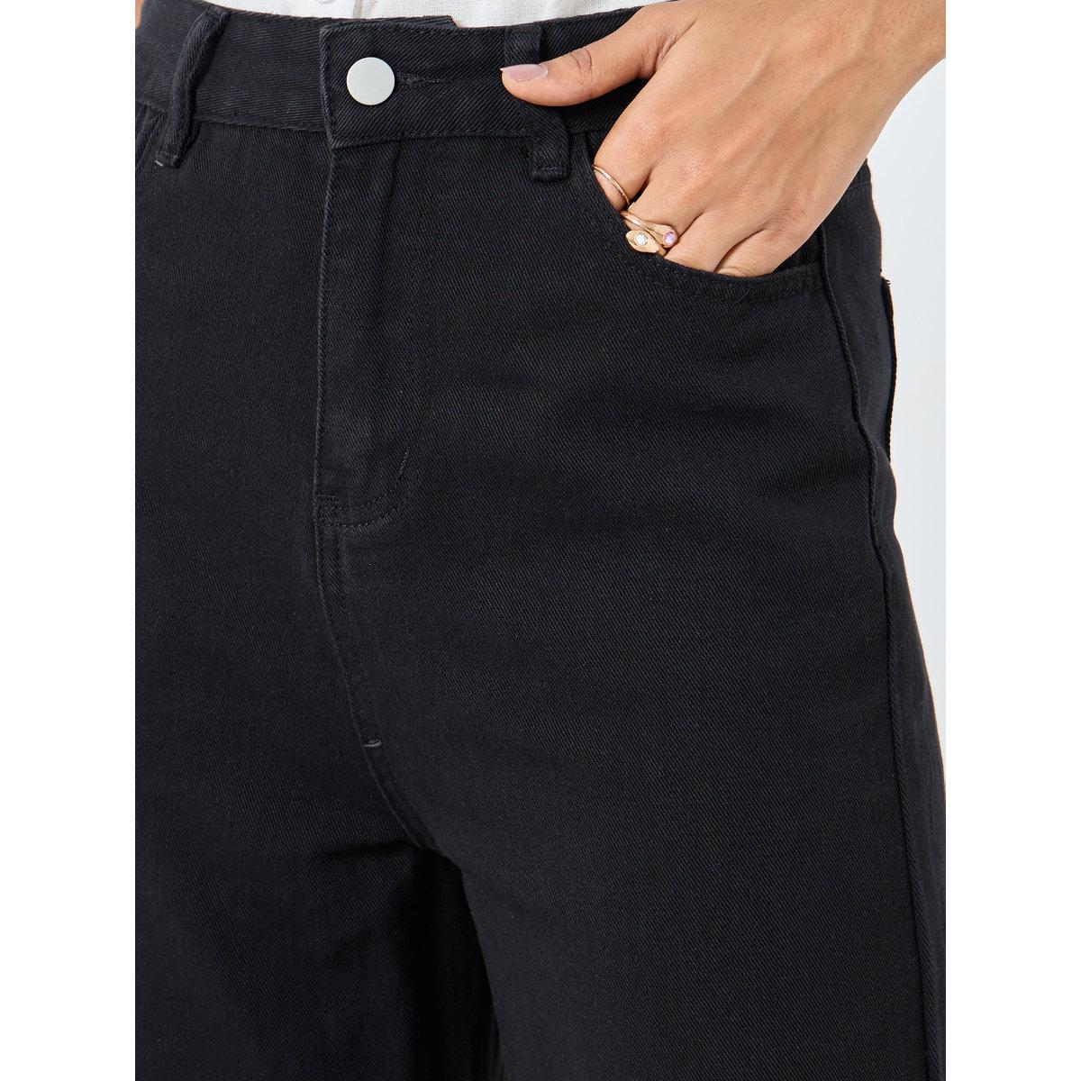 Styli Solid Mid Rise Wide Leg Jeans-women-clothing-bottoms-jeans-image-3