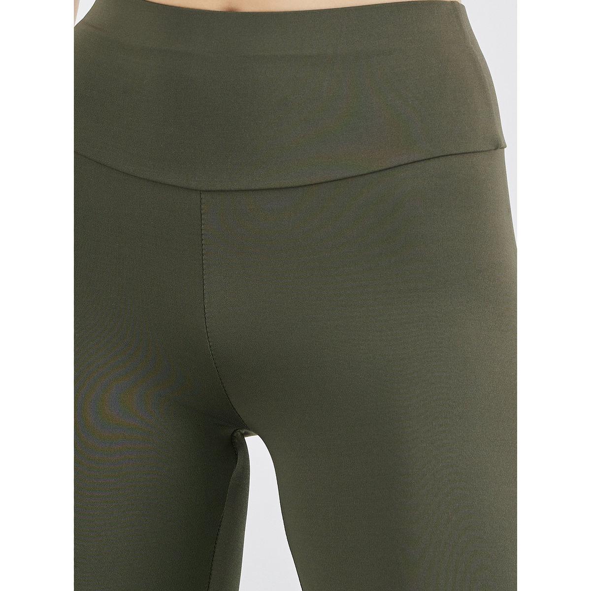Styli Women Solid Leggings with Wide Waistband-women-clothing-bottoms-leggings-image-4