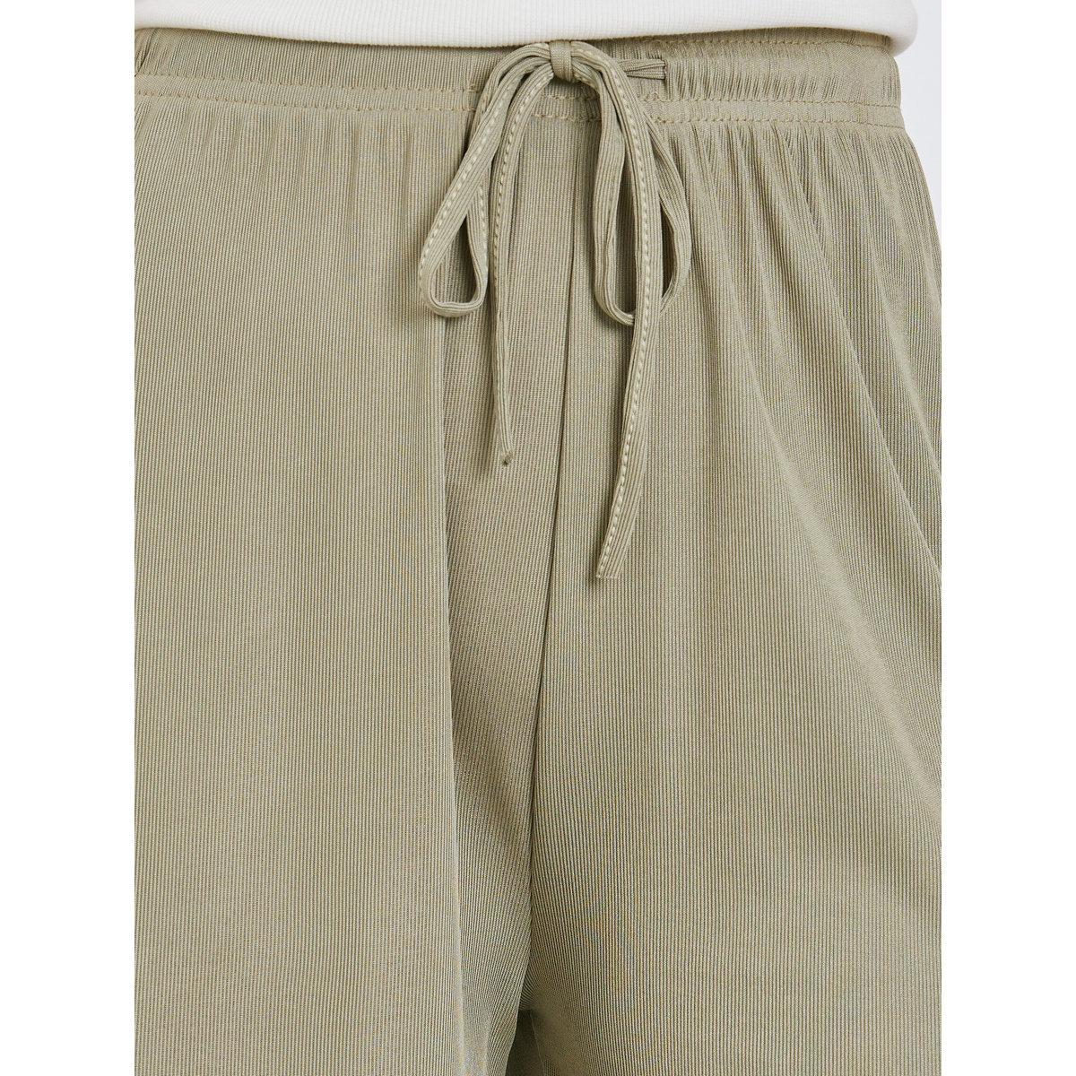 Styli Solid Casual Shorts with Drawstring-women-clothing-bottoms-shorts-image-3