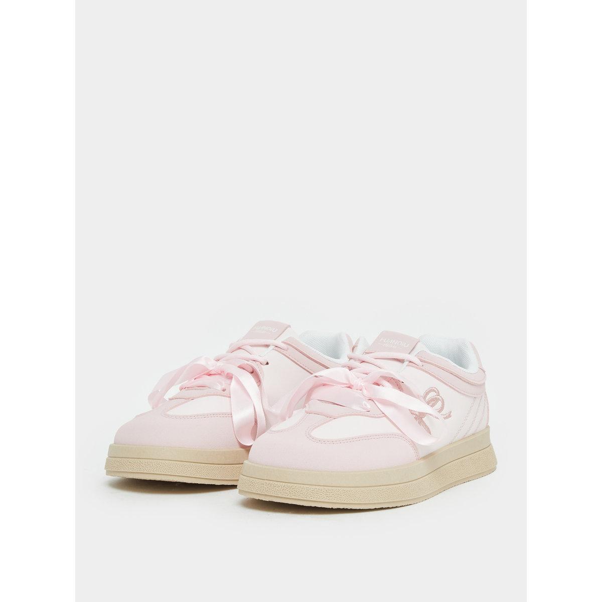 Styli Bow Detail Lace Up Sneakers-women-shoes-sneakers-image-3