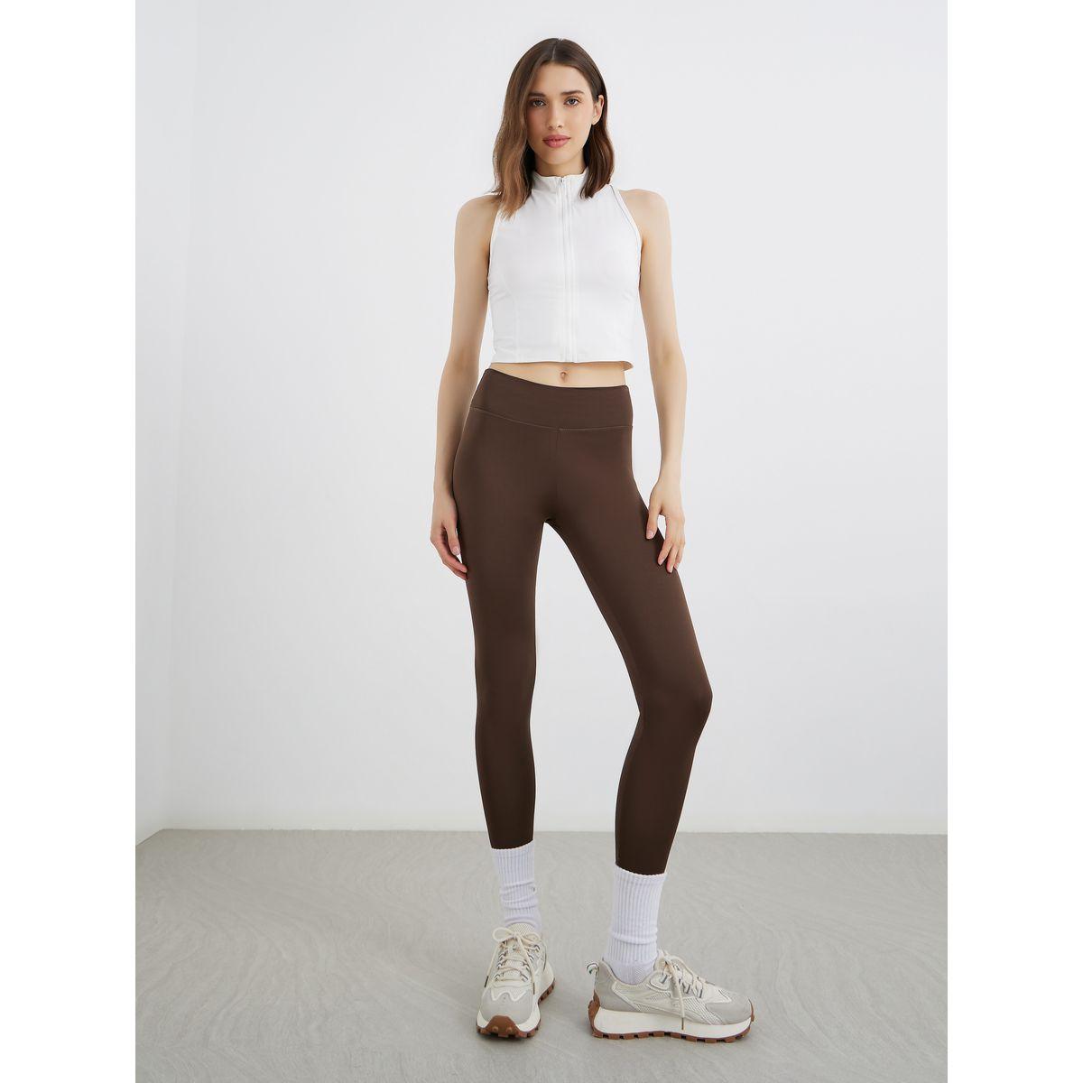 Styli Solid Elastic Waist Leggings-women-clothing-bottoms-leggings-image-2